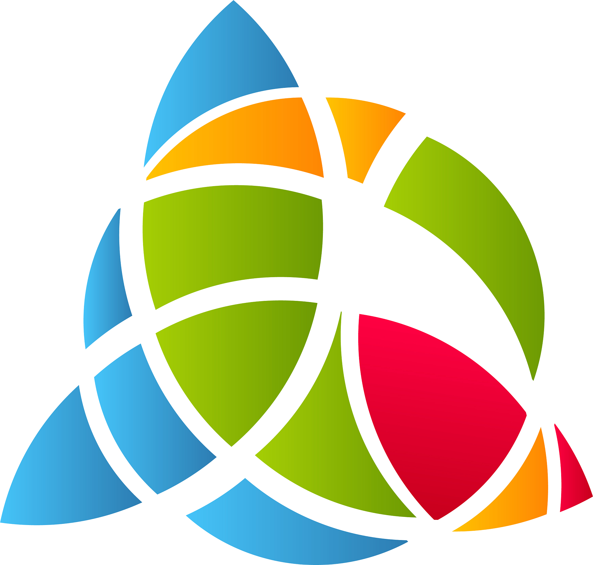cubism art logotype colorful stained-glass window