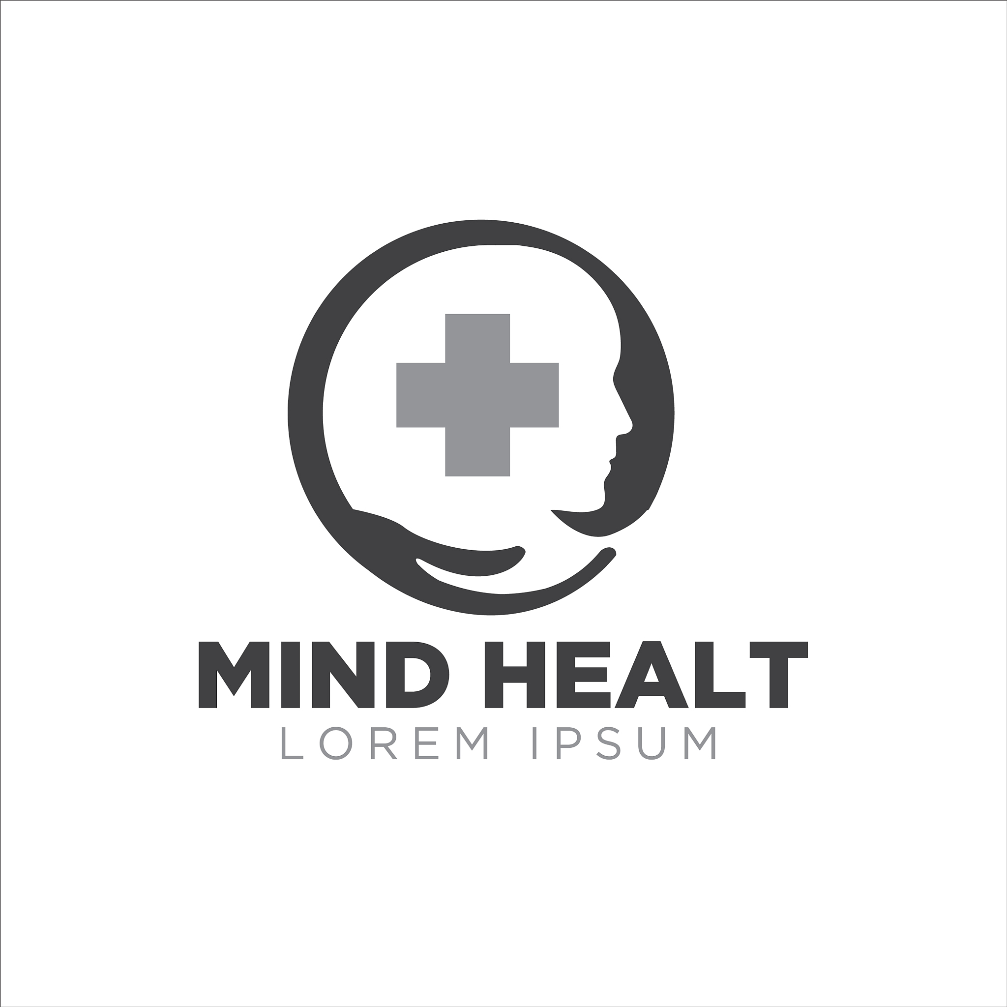 mind health logo designs simple modern care