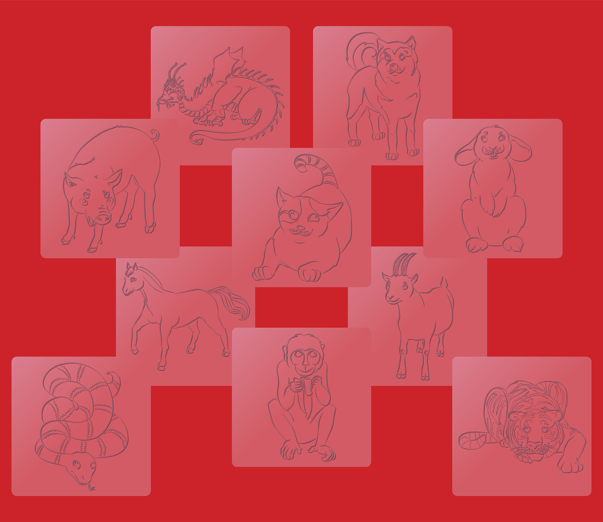 十二生肖用210字帮我详细描述