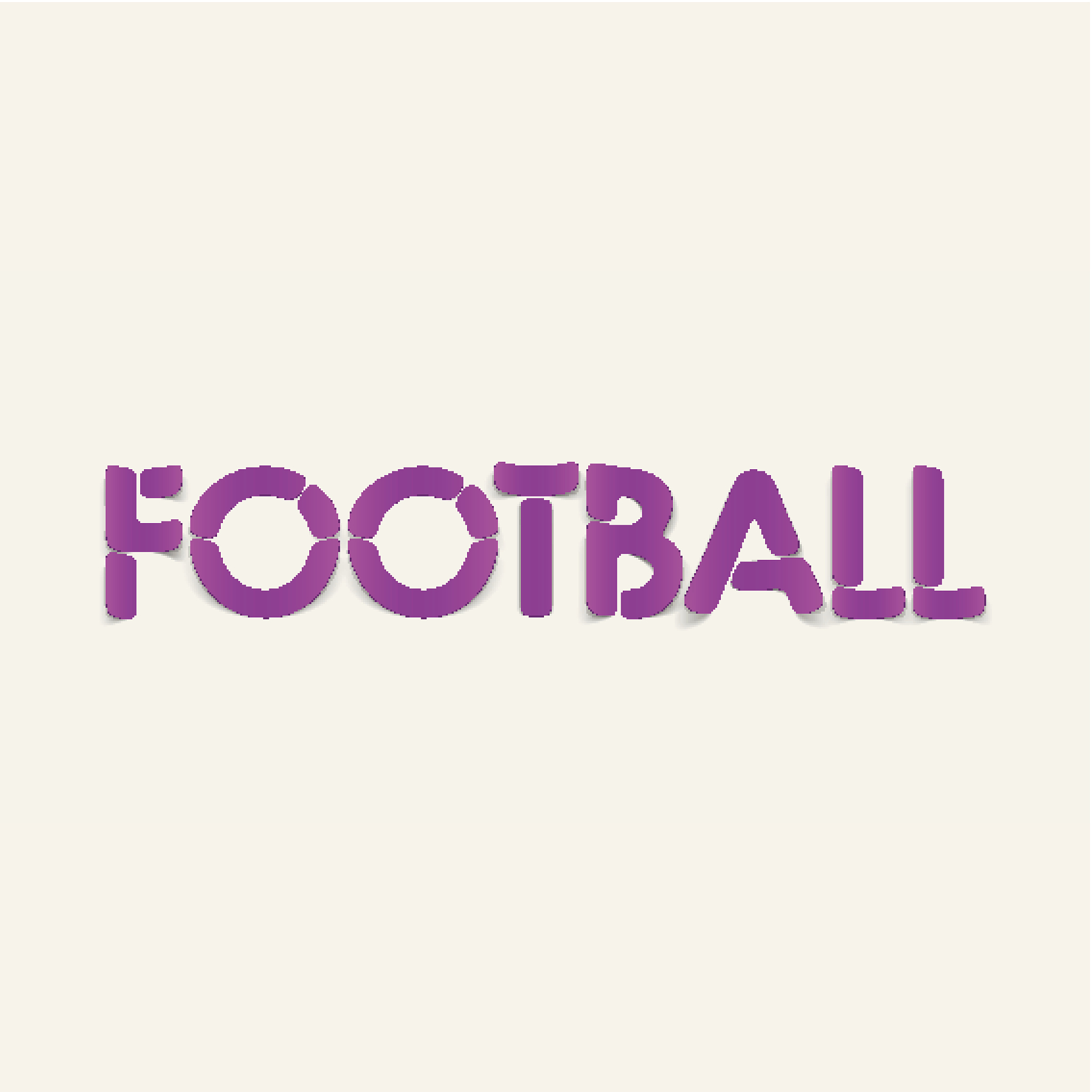 realistic design element: football