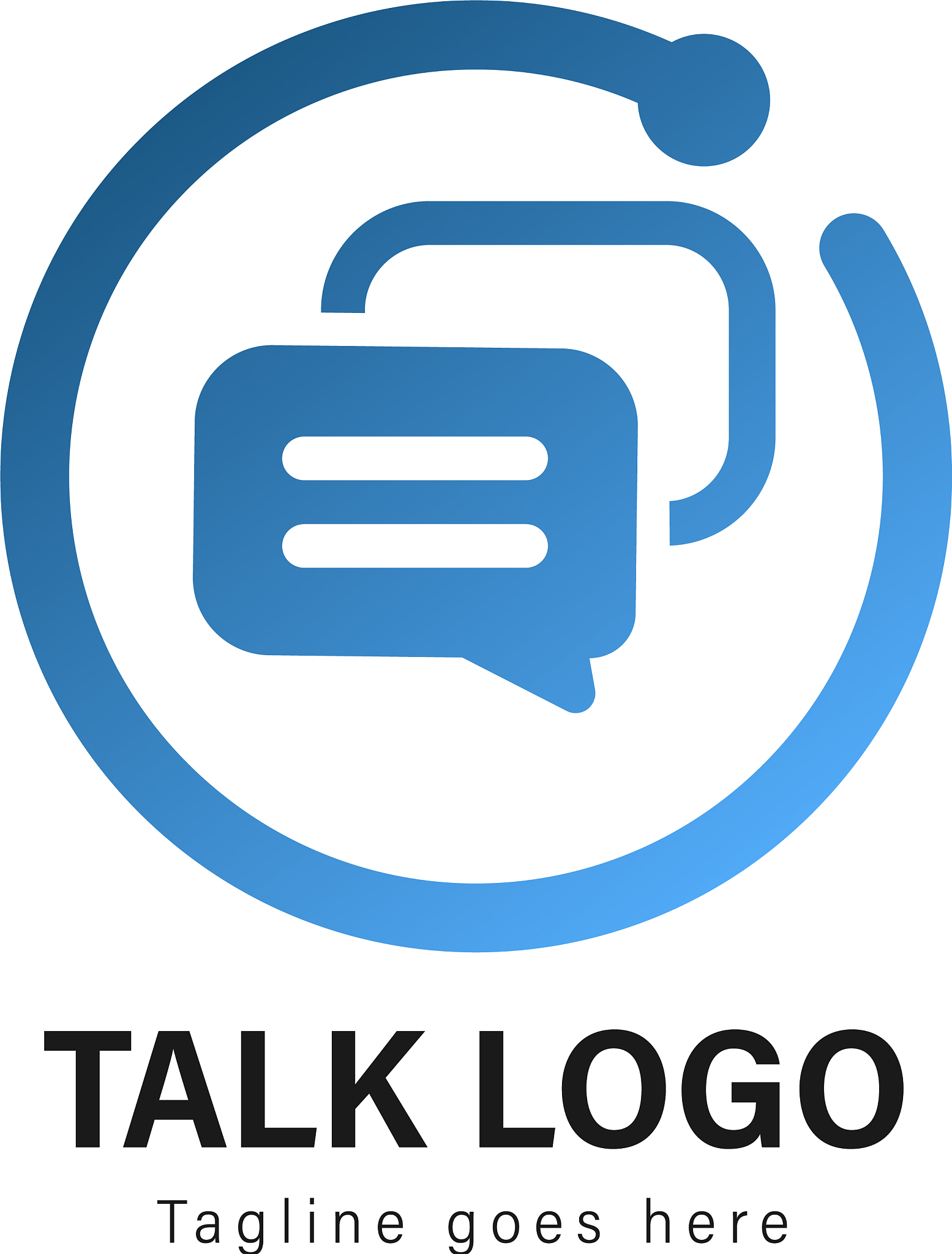 talk logo template design talk logo with modern