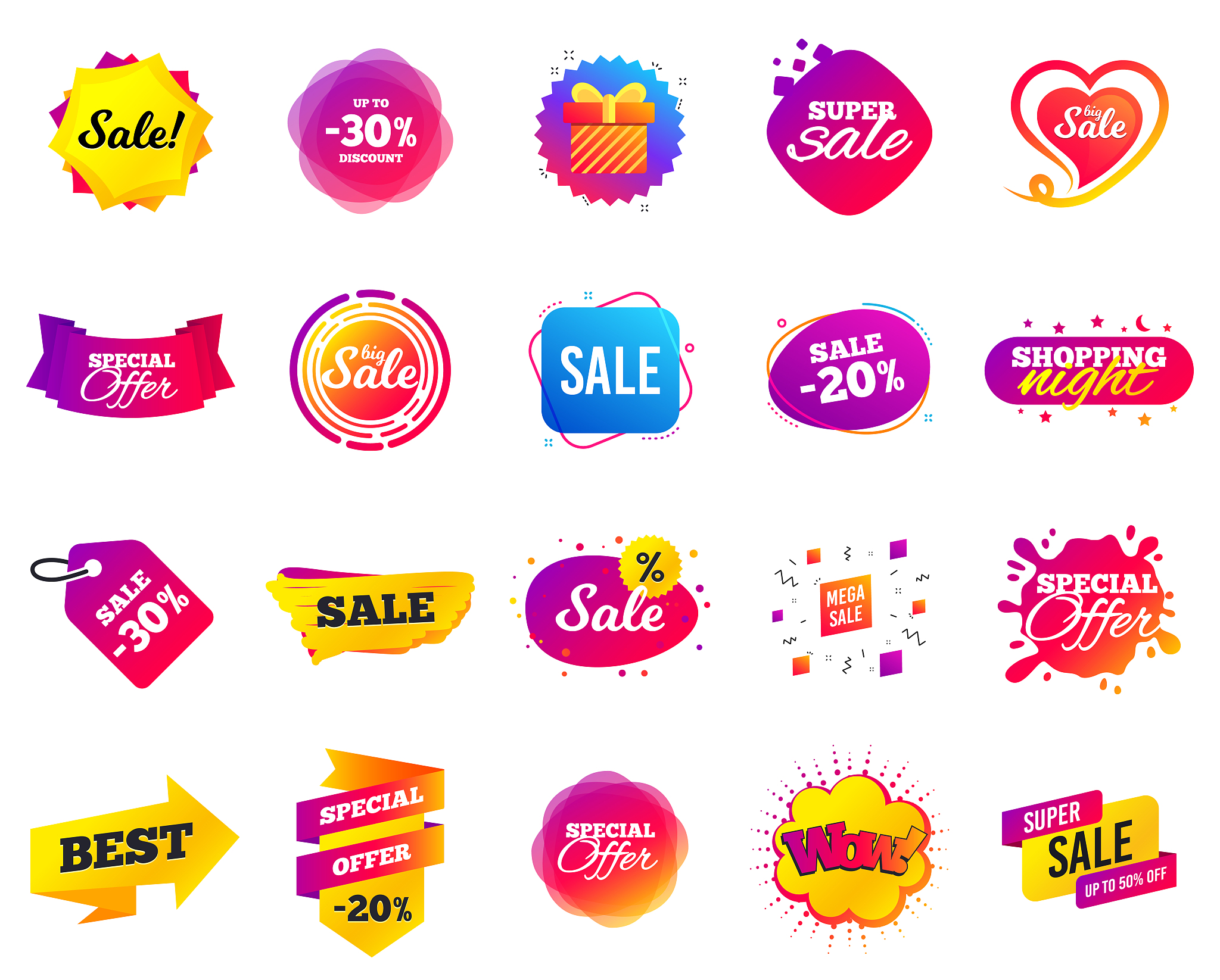 sale banner. special offer template tags. cyber monday sale disc