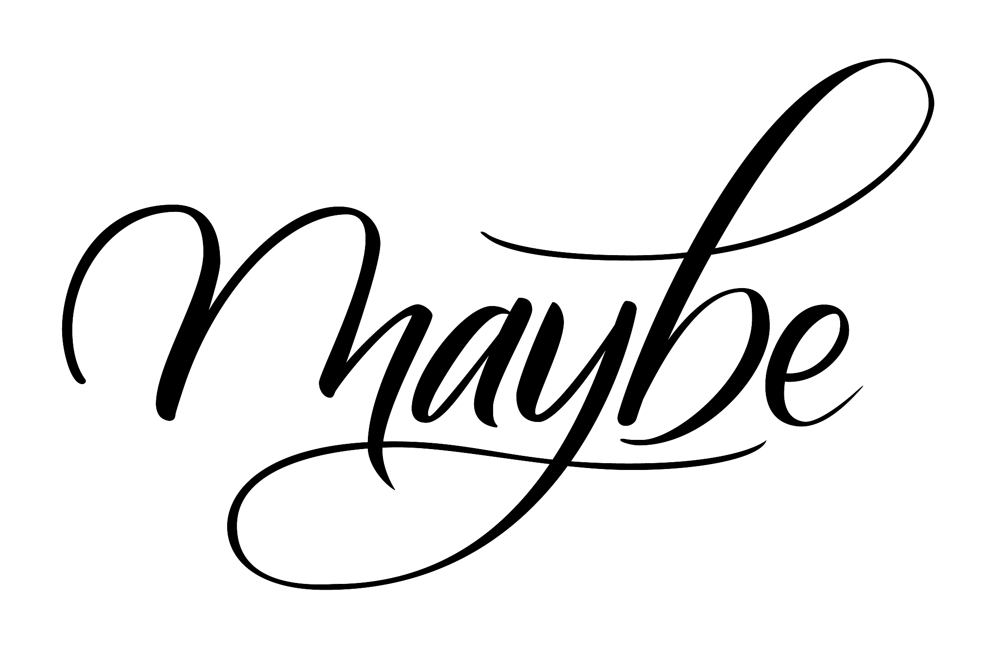 maybe brush calligraphy