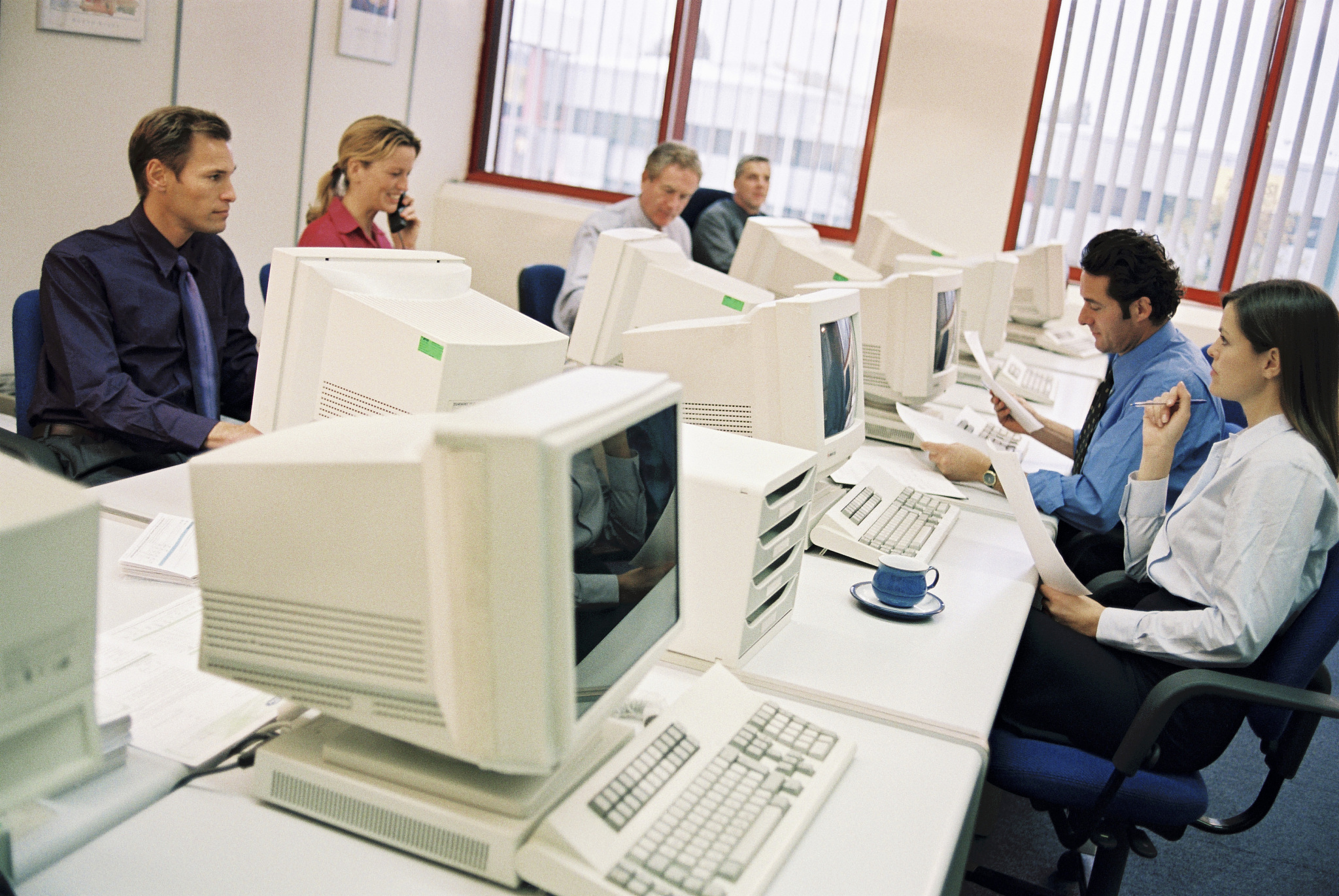 group of businesspeople working