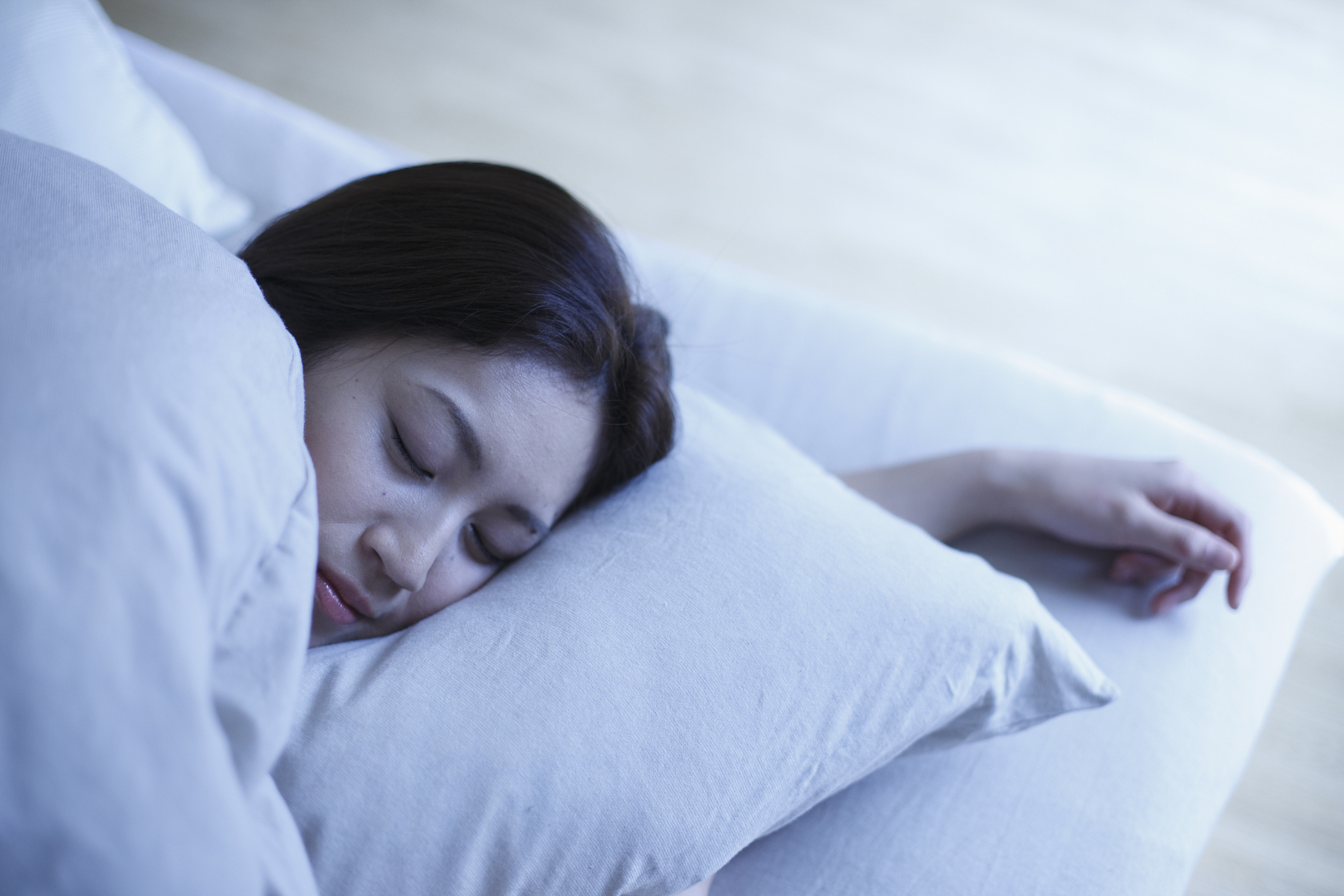 a sleeping woman