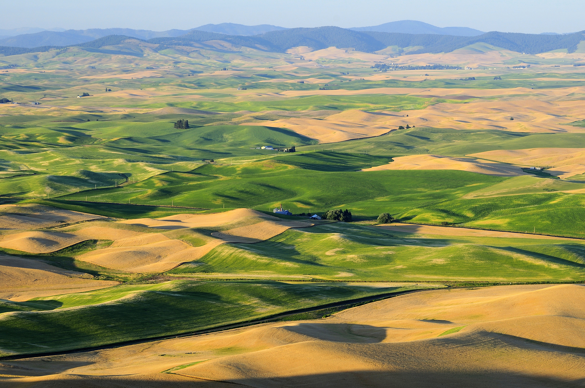 sunset view of palouse, washington state