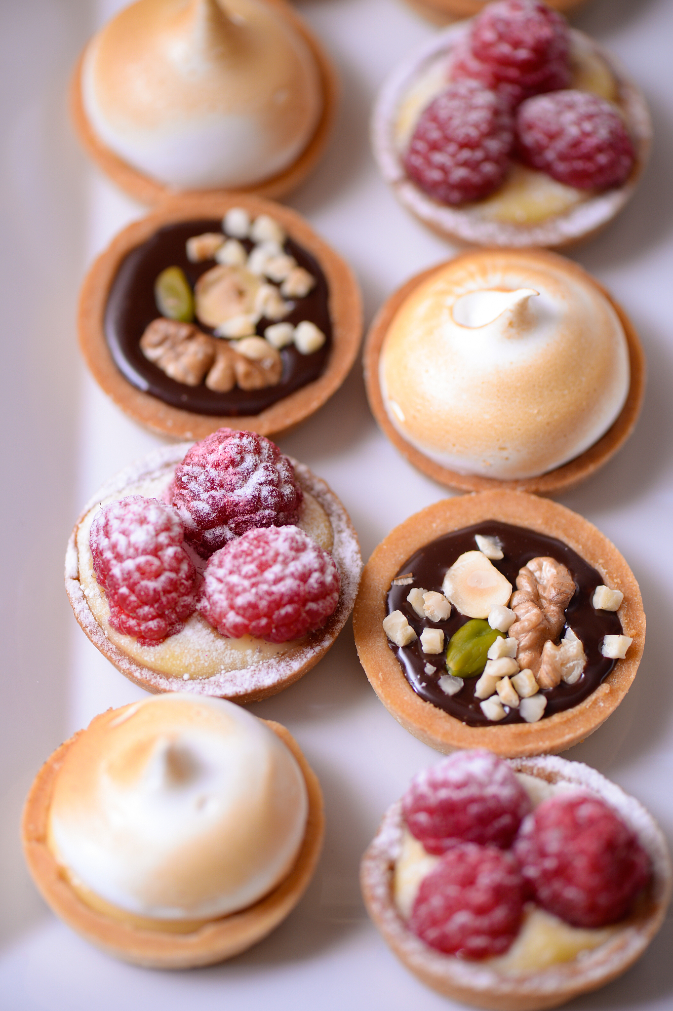 tarts with fruits
