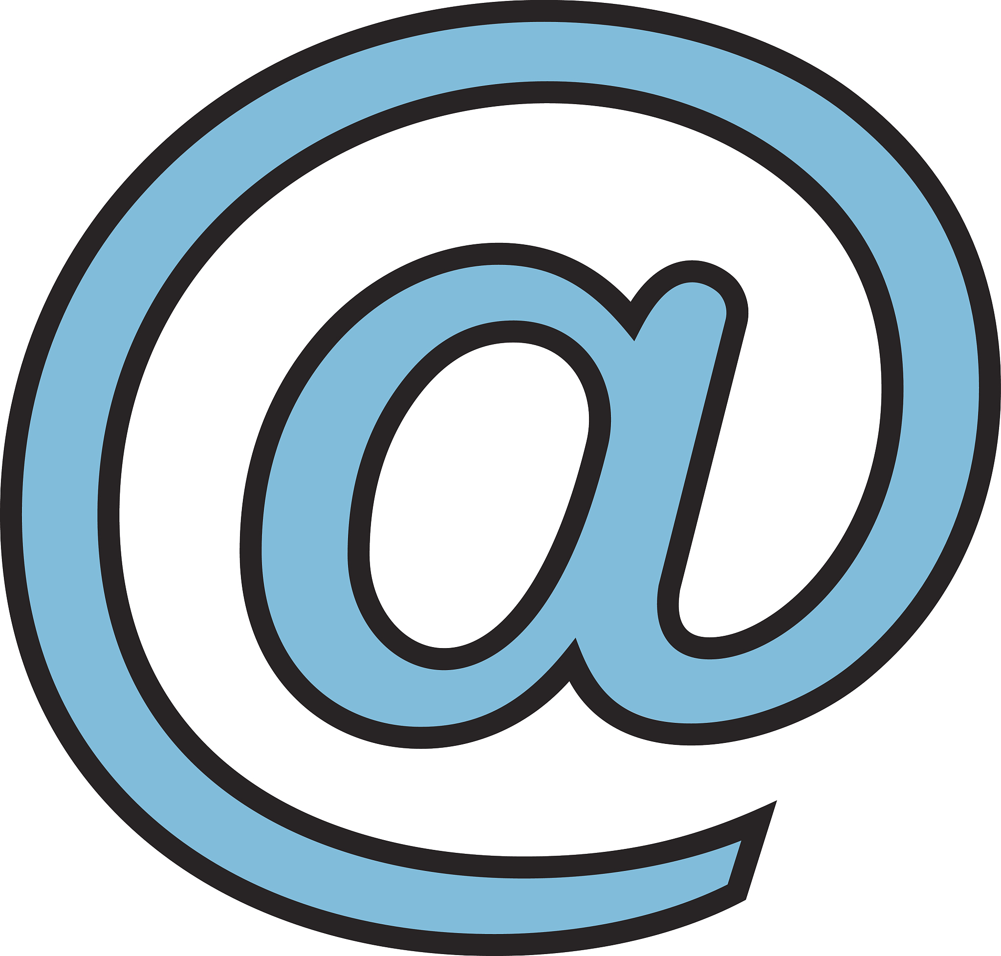 email sign line icon