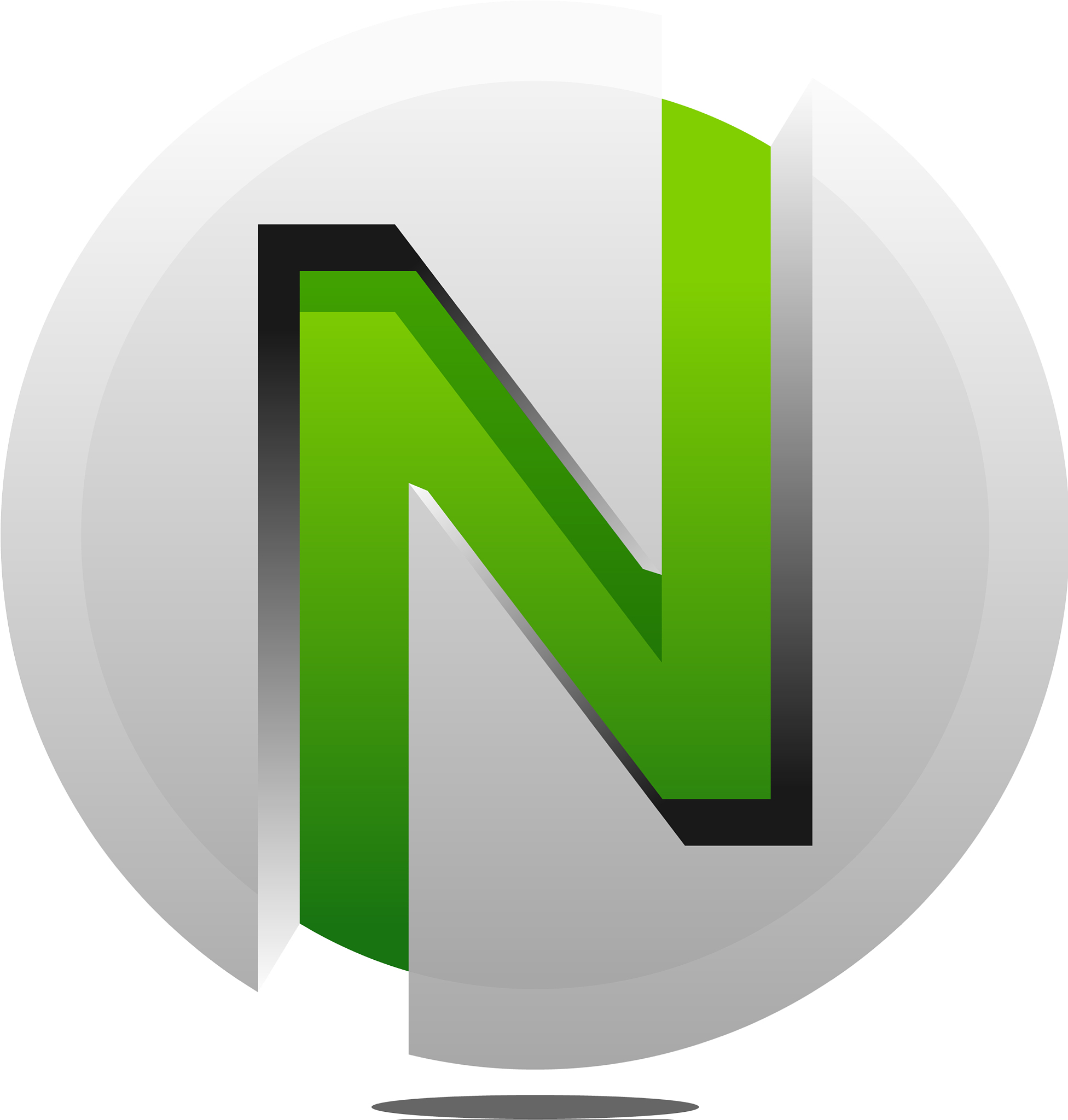 letter n logo icon design