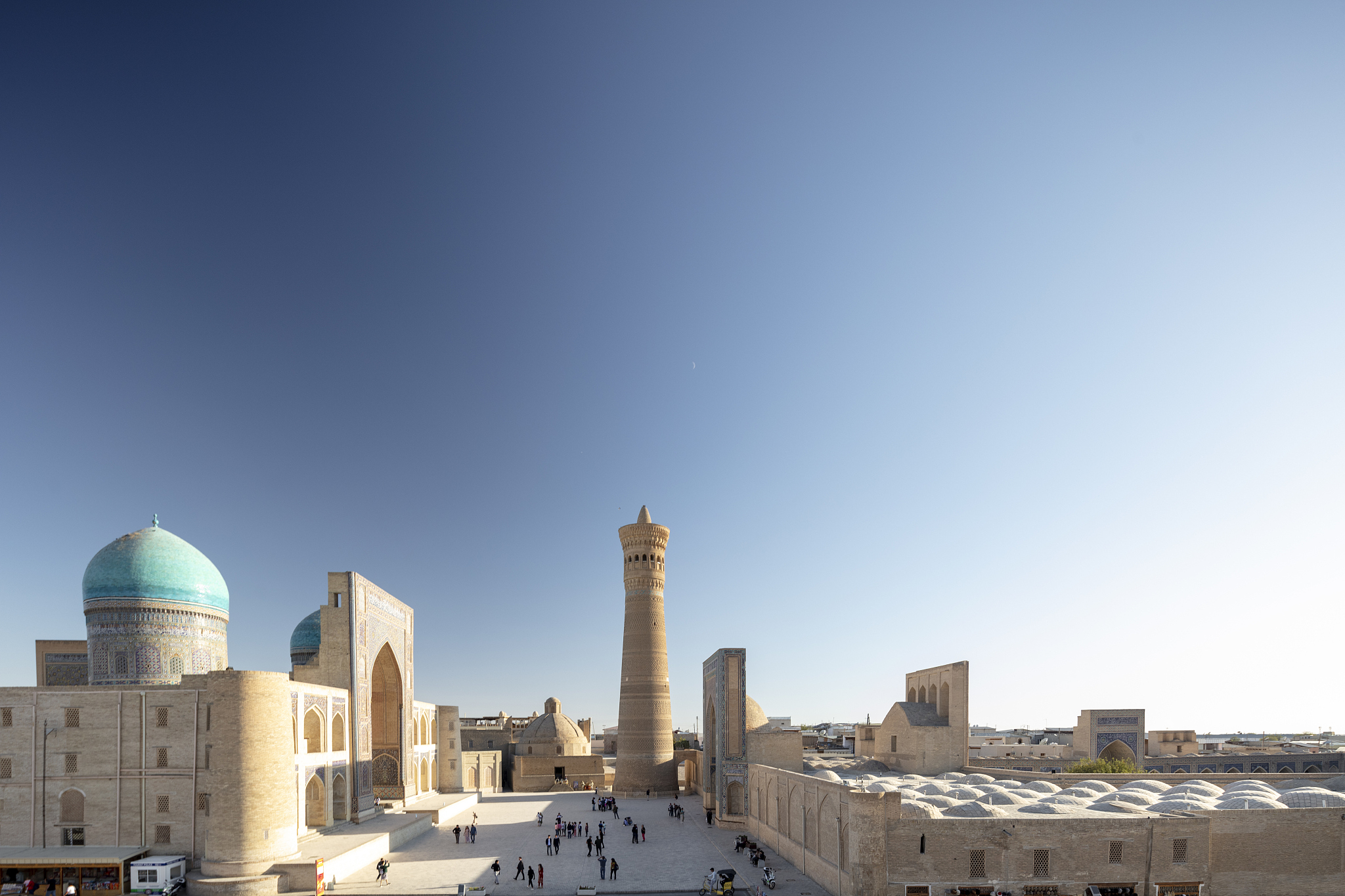 16th century miri-arab madrasah and kalyan minaret built by the 