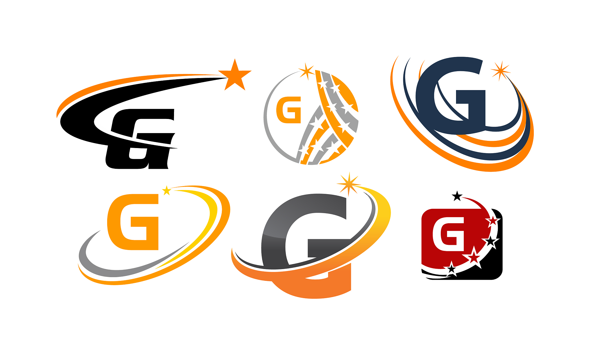 logotype g modern template set