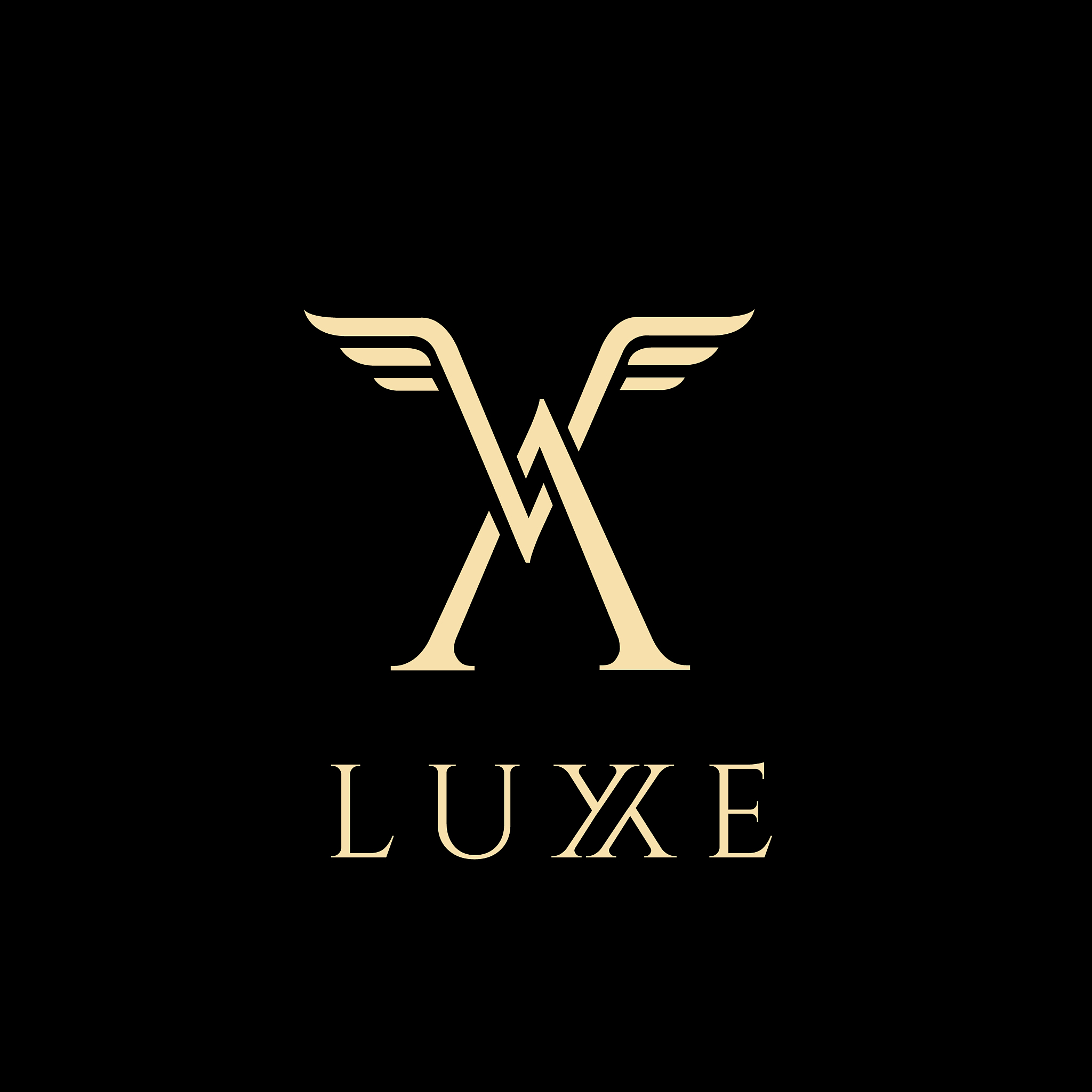 v letter luxury logo