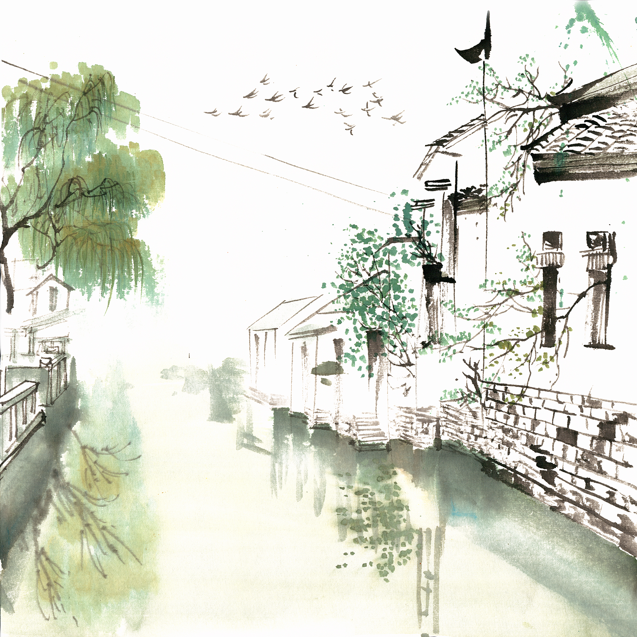 '湖'光'埠'影，诗画江南美景