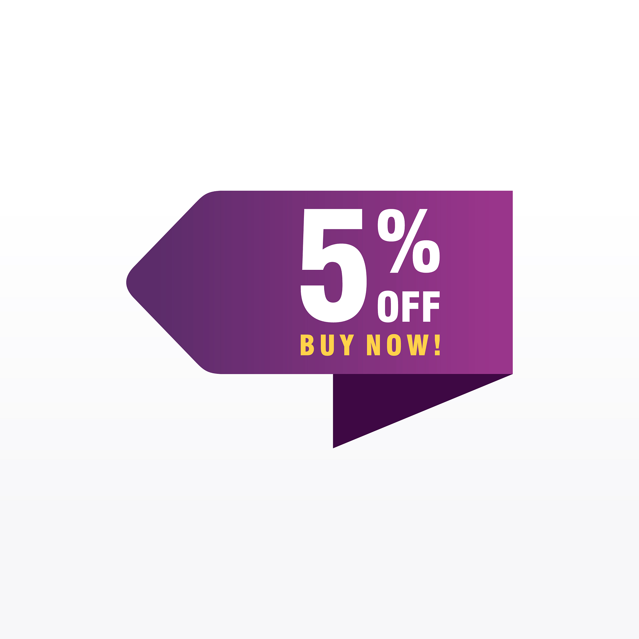 5 discount sales badges for labels stickers