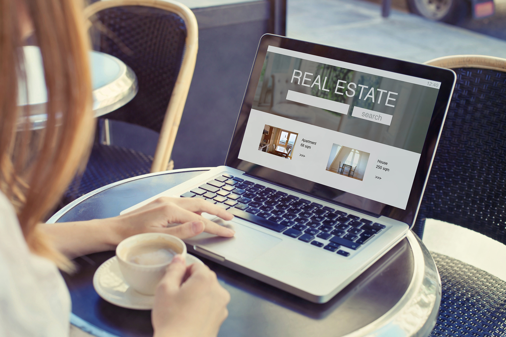real estate concept, buy or rent apartment or house