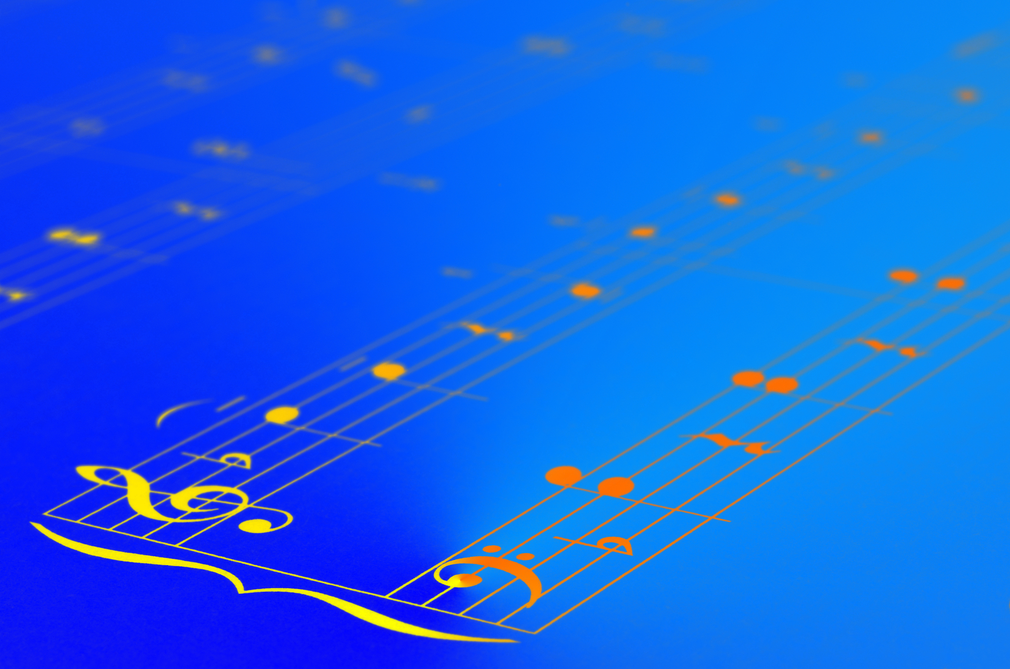 music notes score background