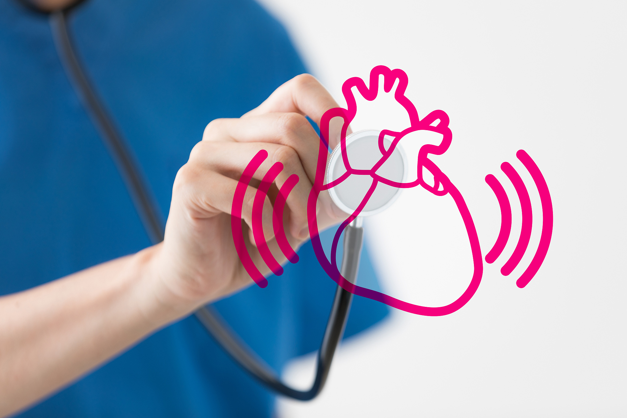 auscultation. medical checkup concept.