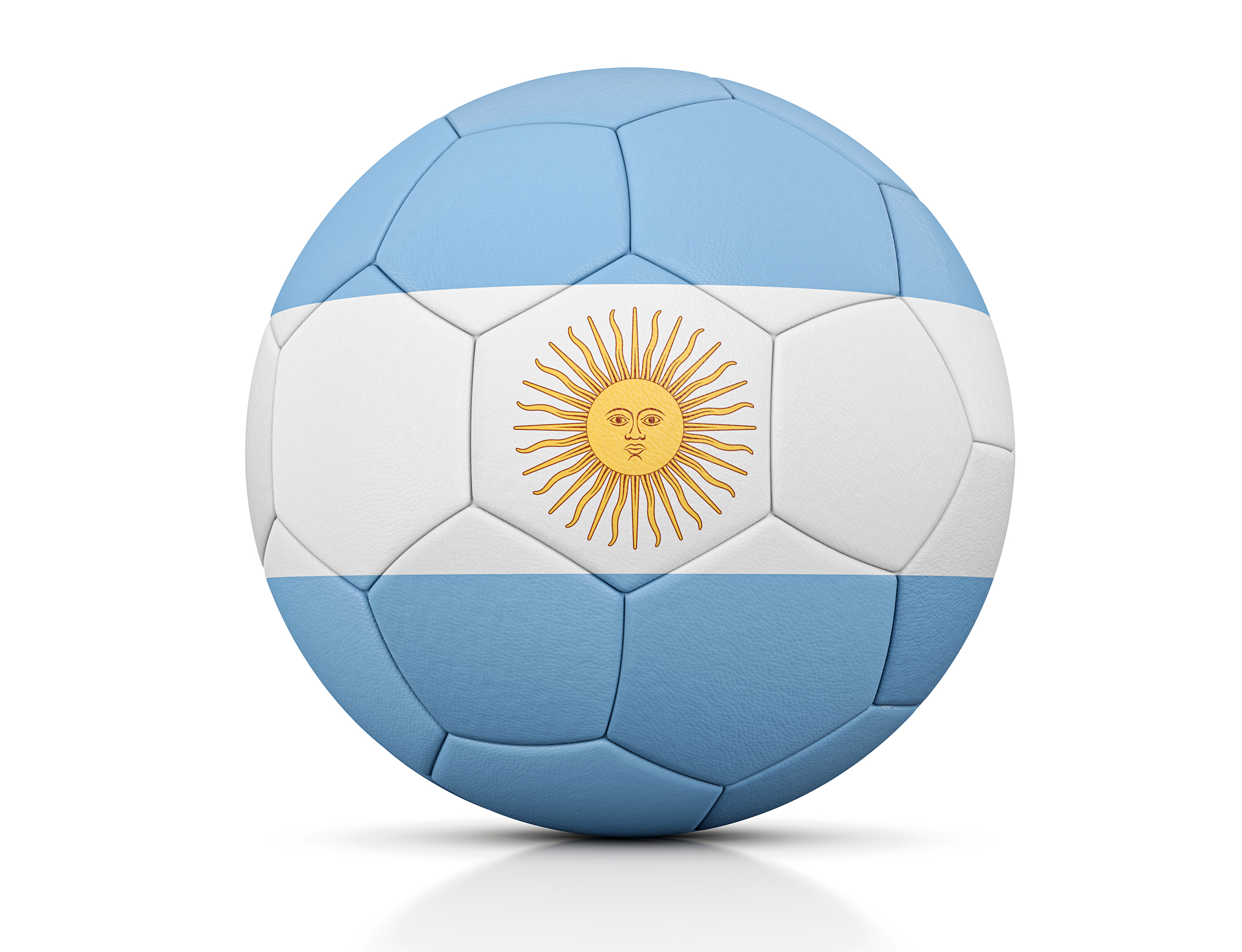 soccer ball, classic soccer ball painted with the colors of the 
