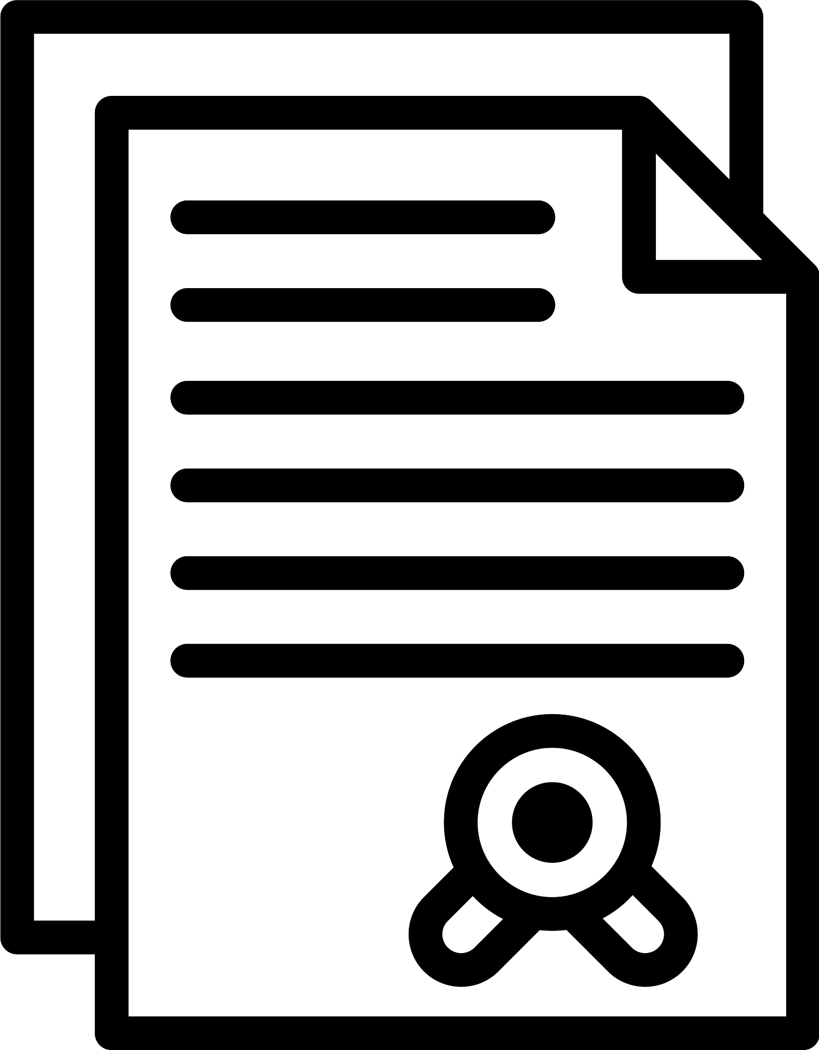 license icon outline style