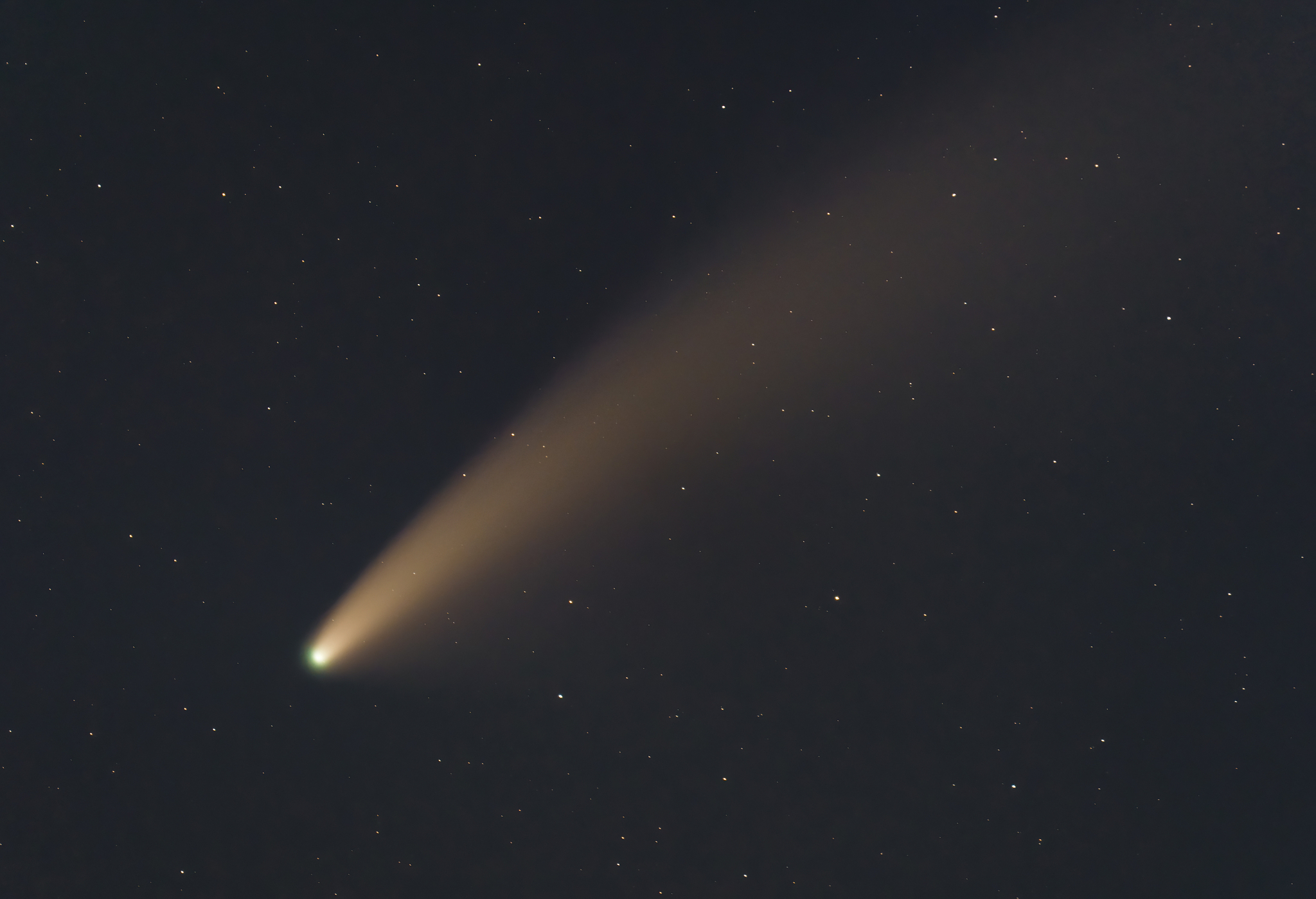 neowise comet seen from northern hemisphere