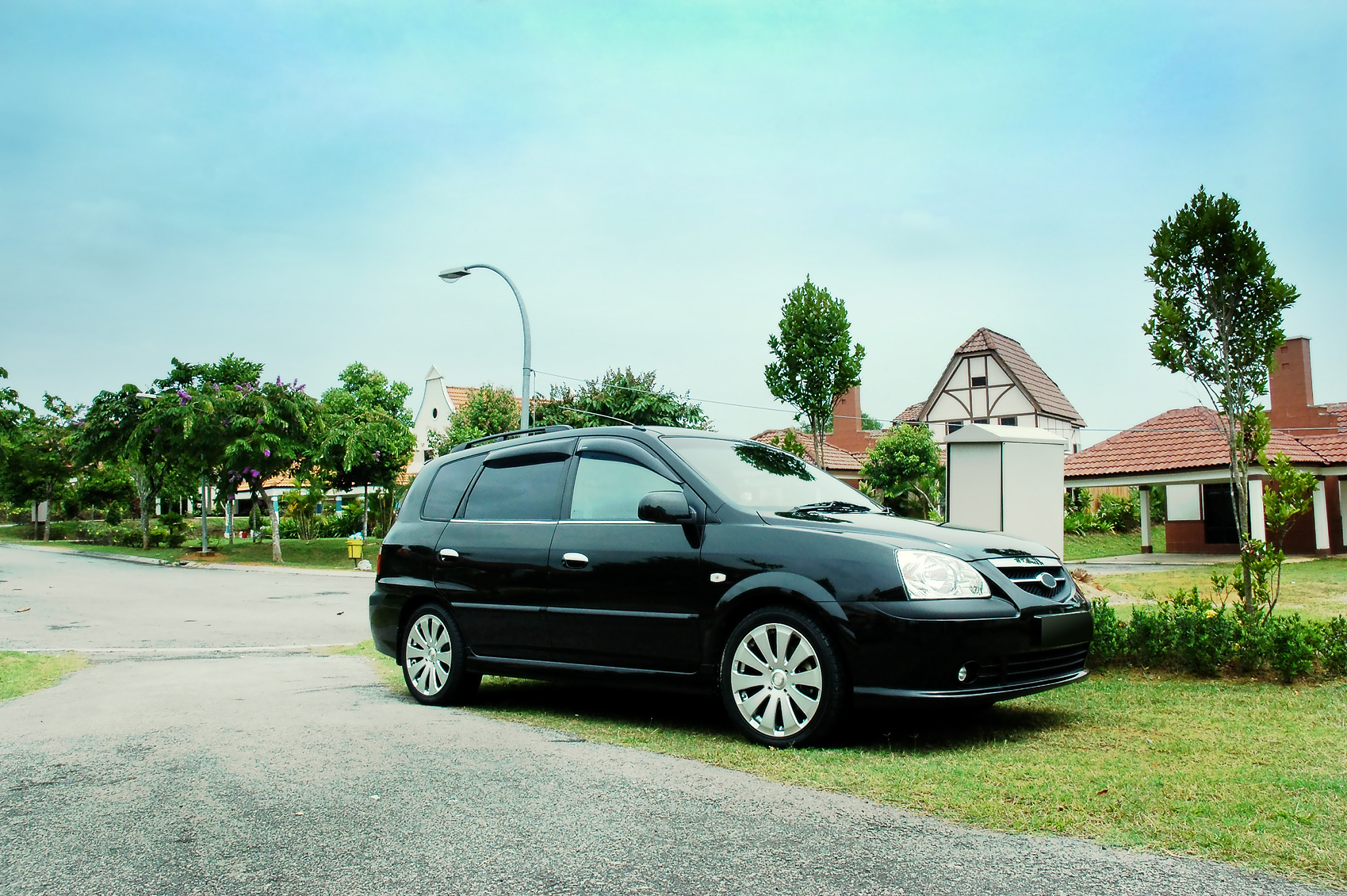 black vehicle
