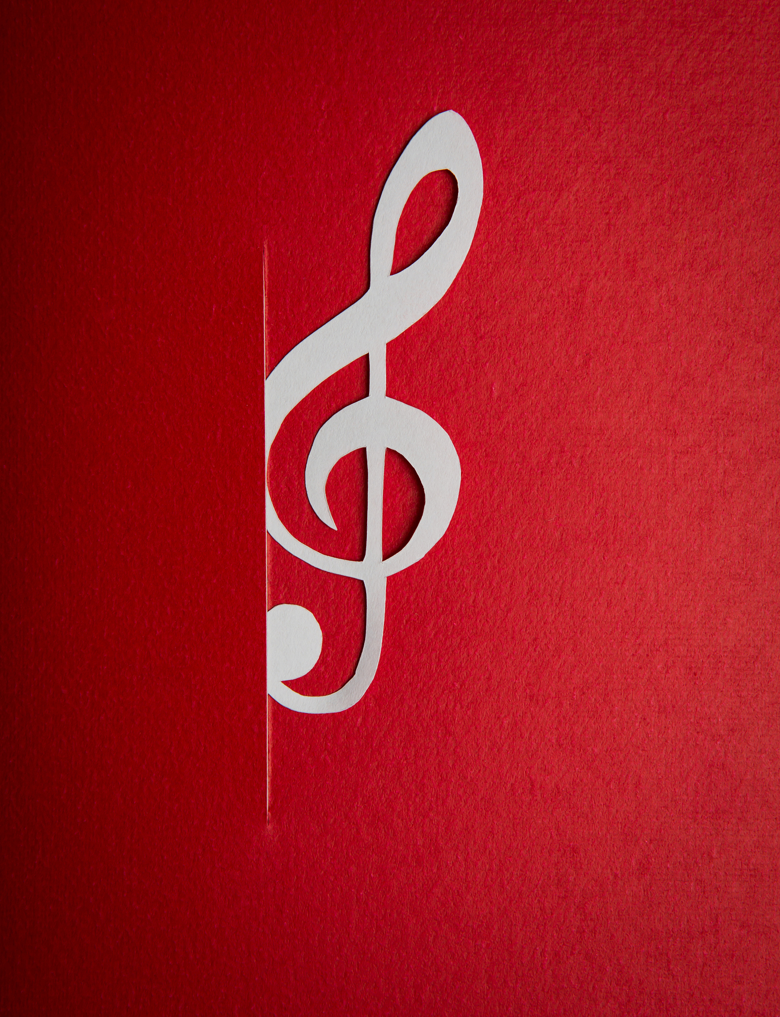 paper  cut of music note