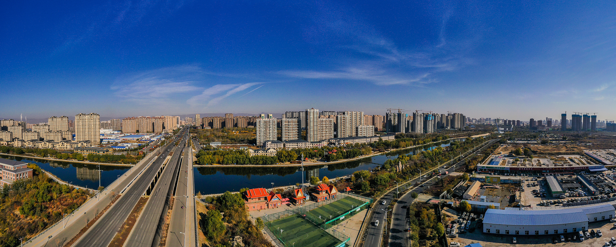 小黑河景观