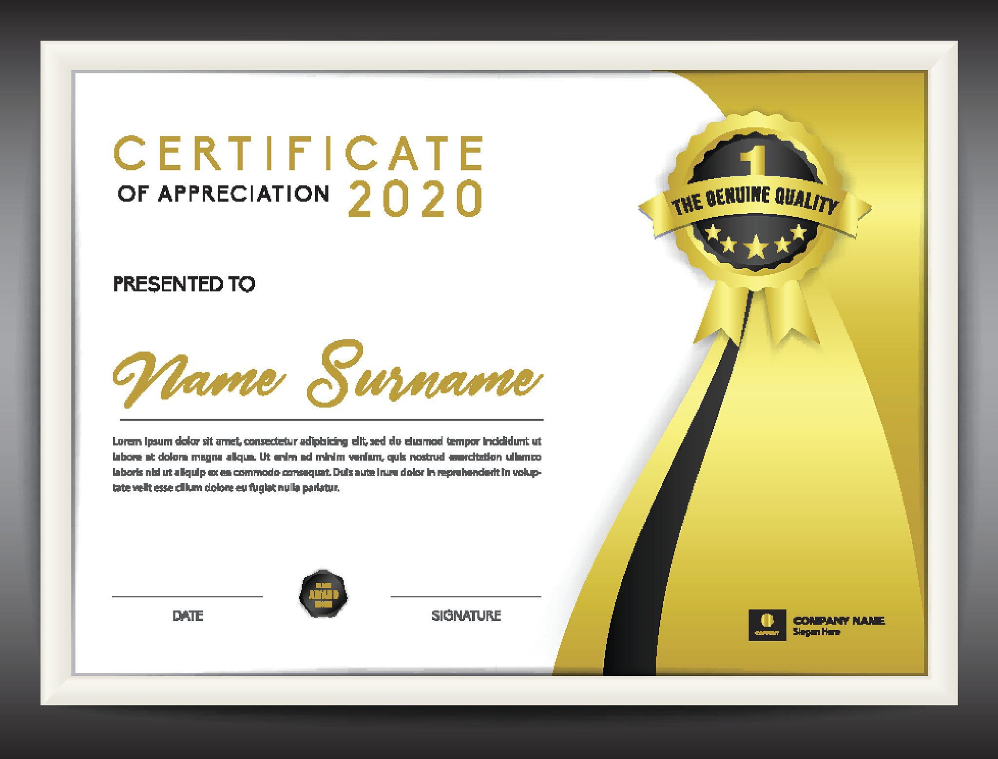 certificate template vector illustration, diploma layout in a4 s