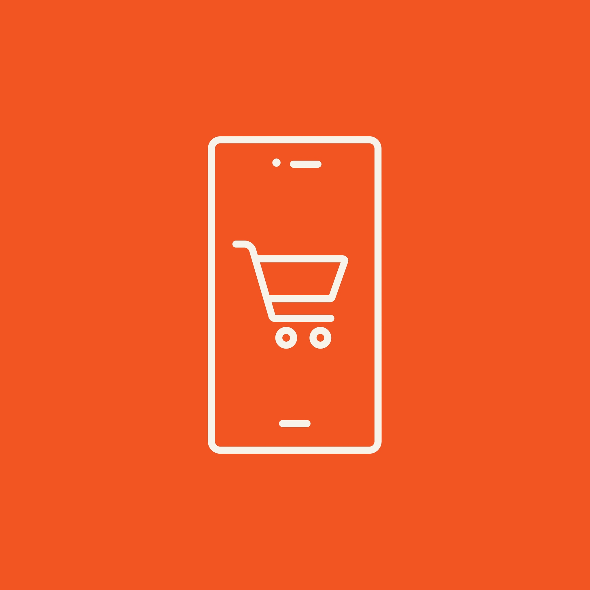 online shopping line icon