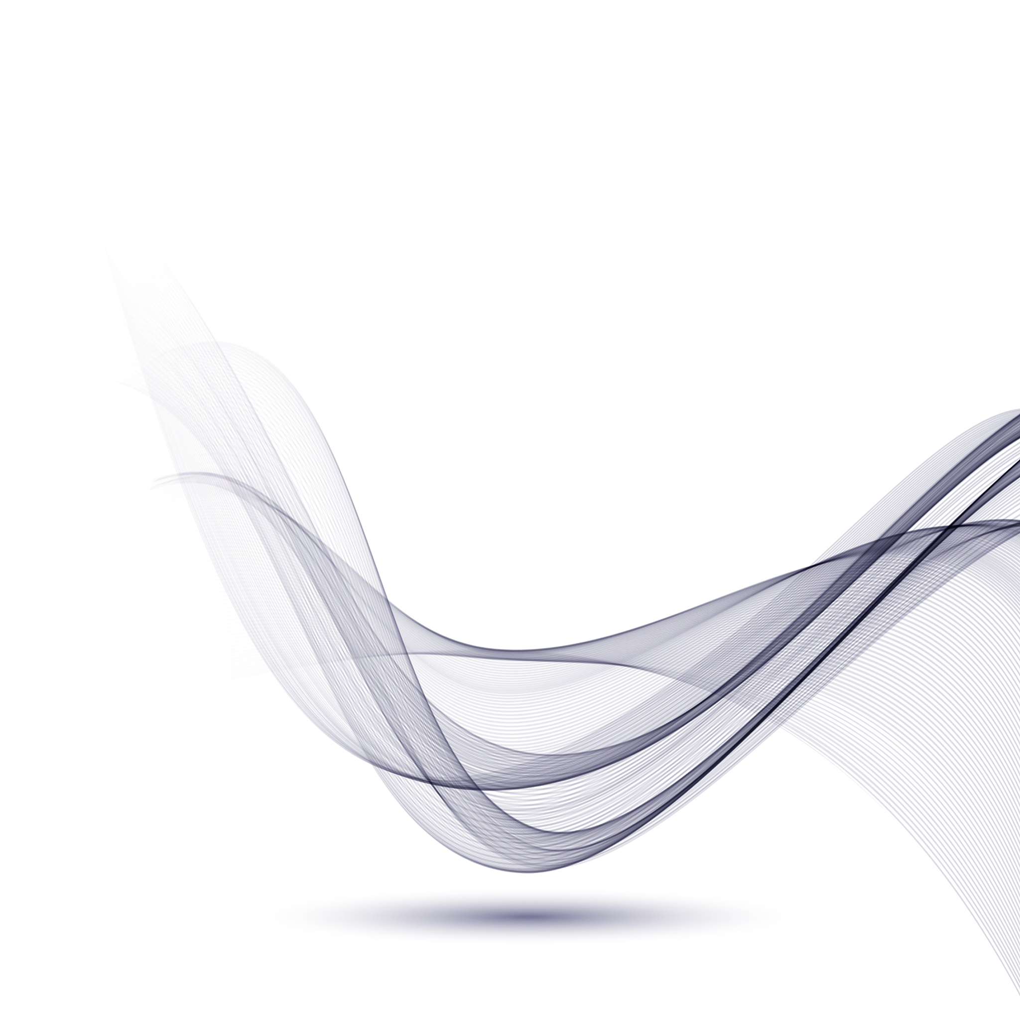 abstract smooth color wave curve flow blue