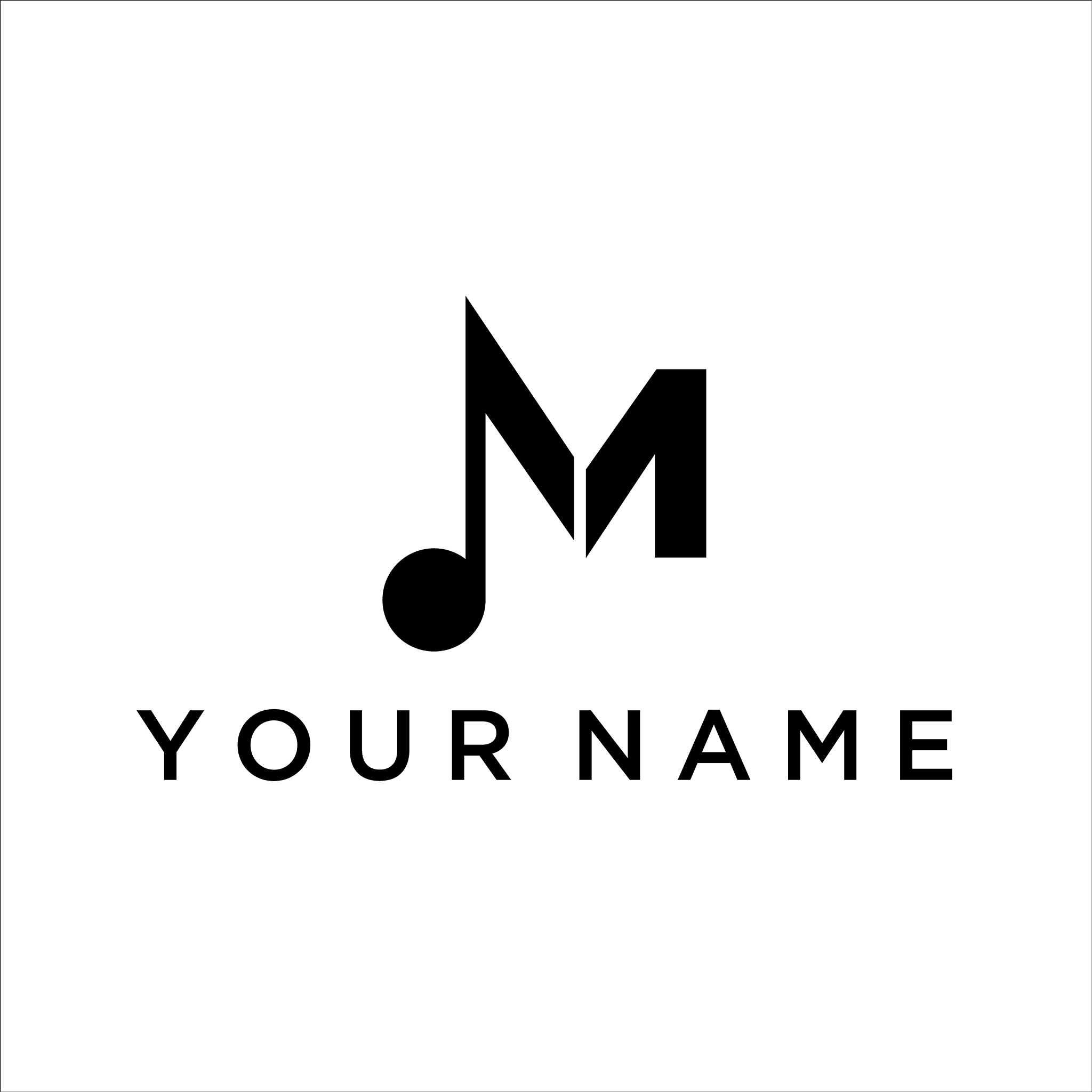 music logo graphic abstract modern