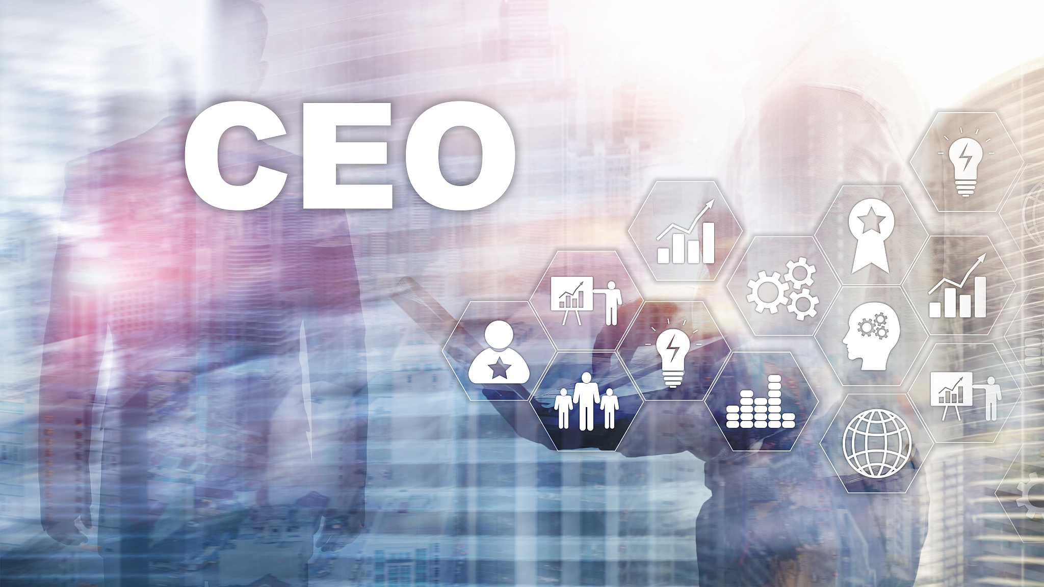 ceo business concept. chief executive officer. financial backgro