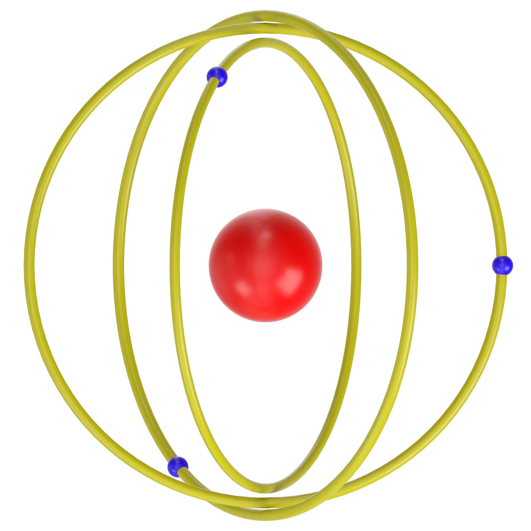 威尔逊原子核模型：质子、中子和电子云