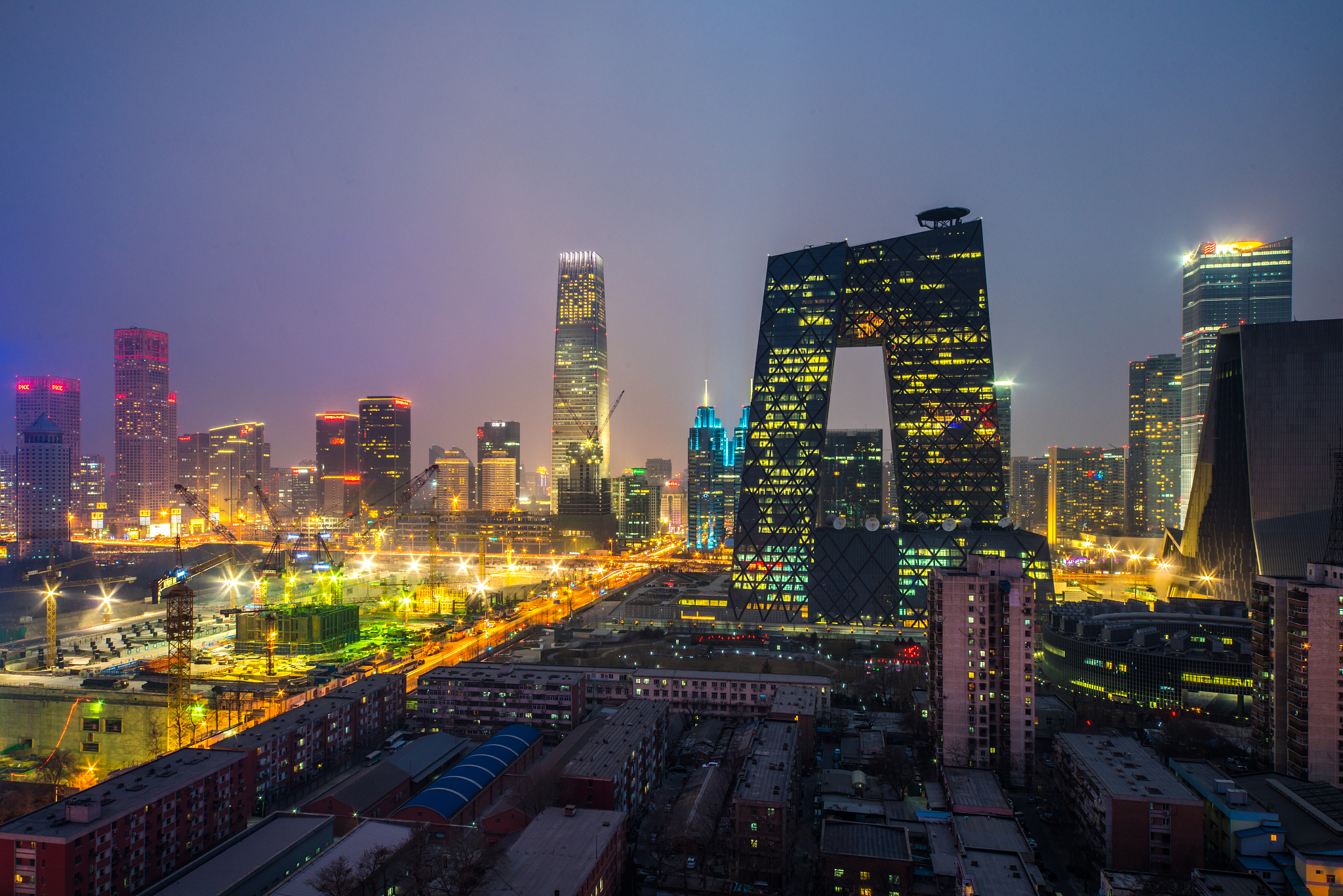 北京cbd夜景
