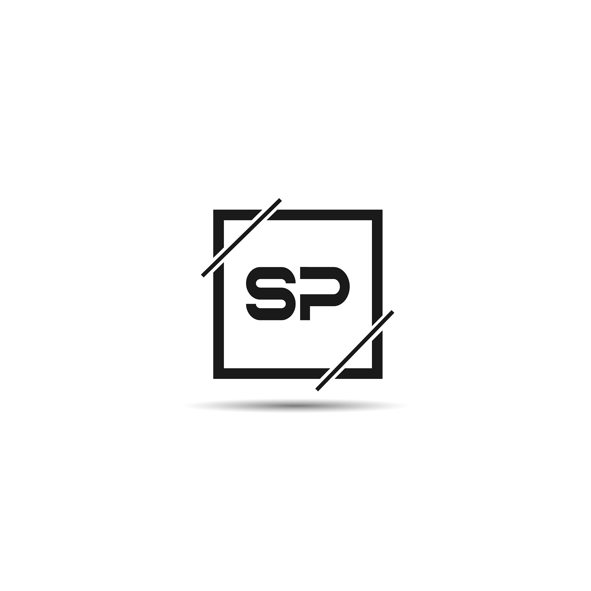 initial letter sp logo template design