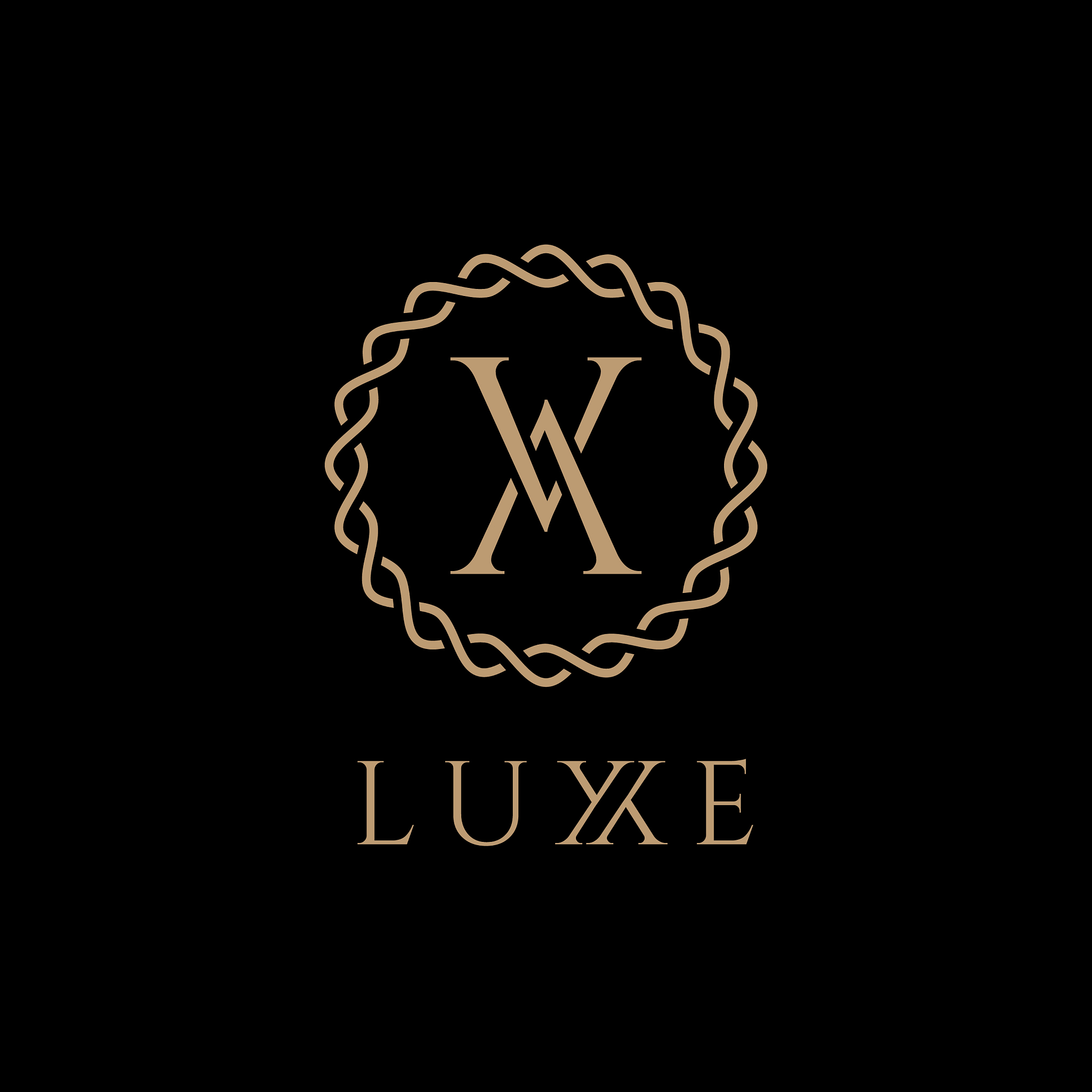 v letter luxury logo