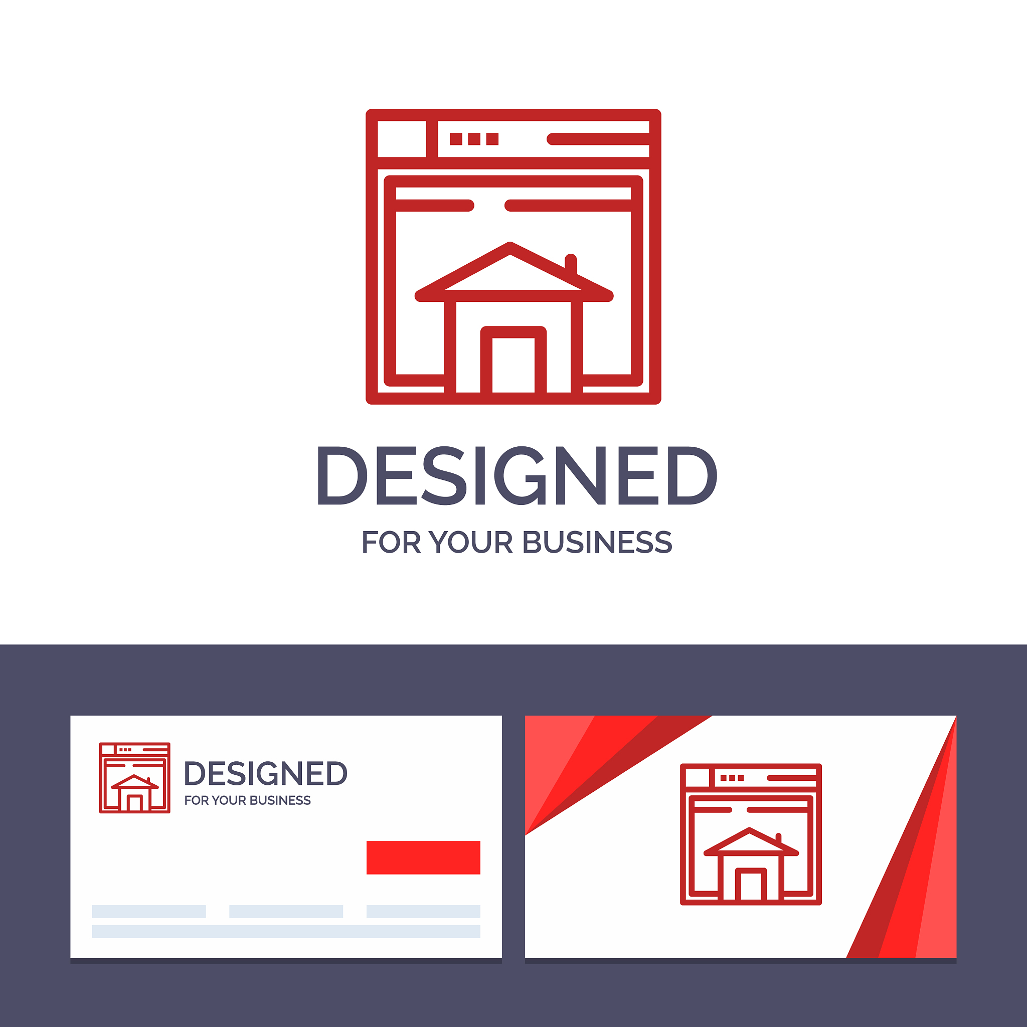 creative business card and logo template home