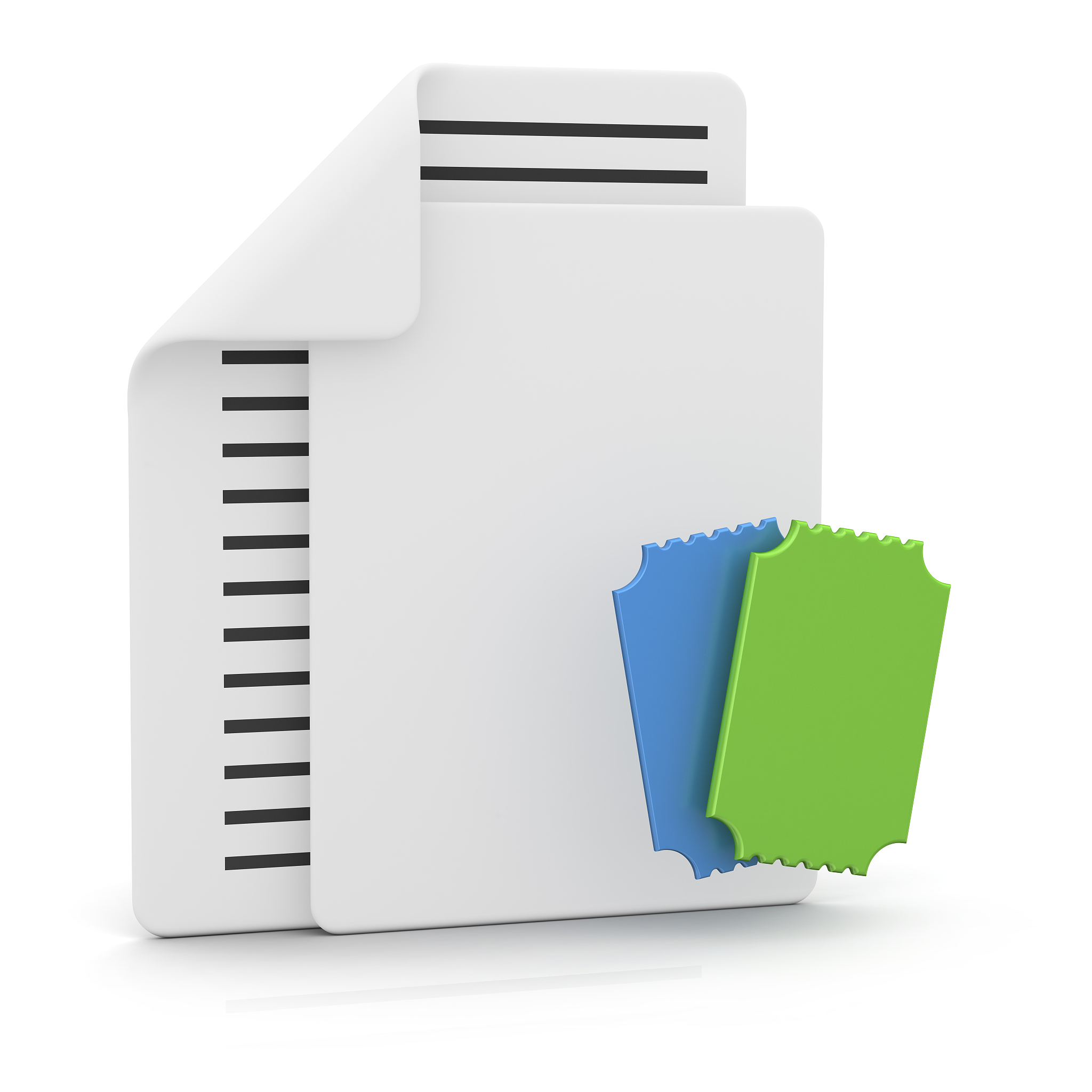files and tickets