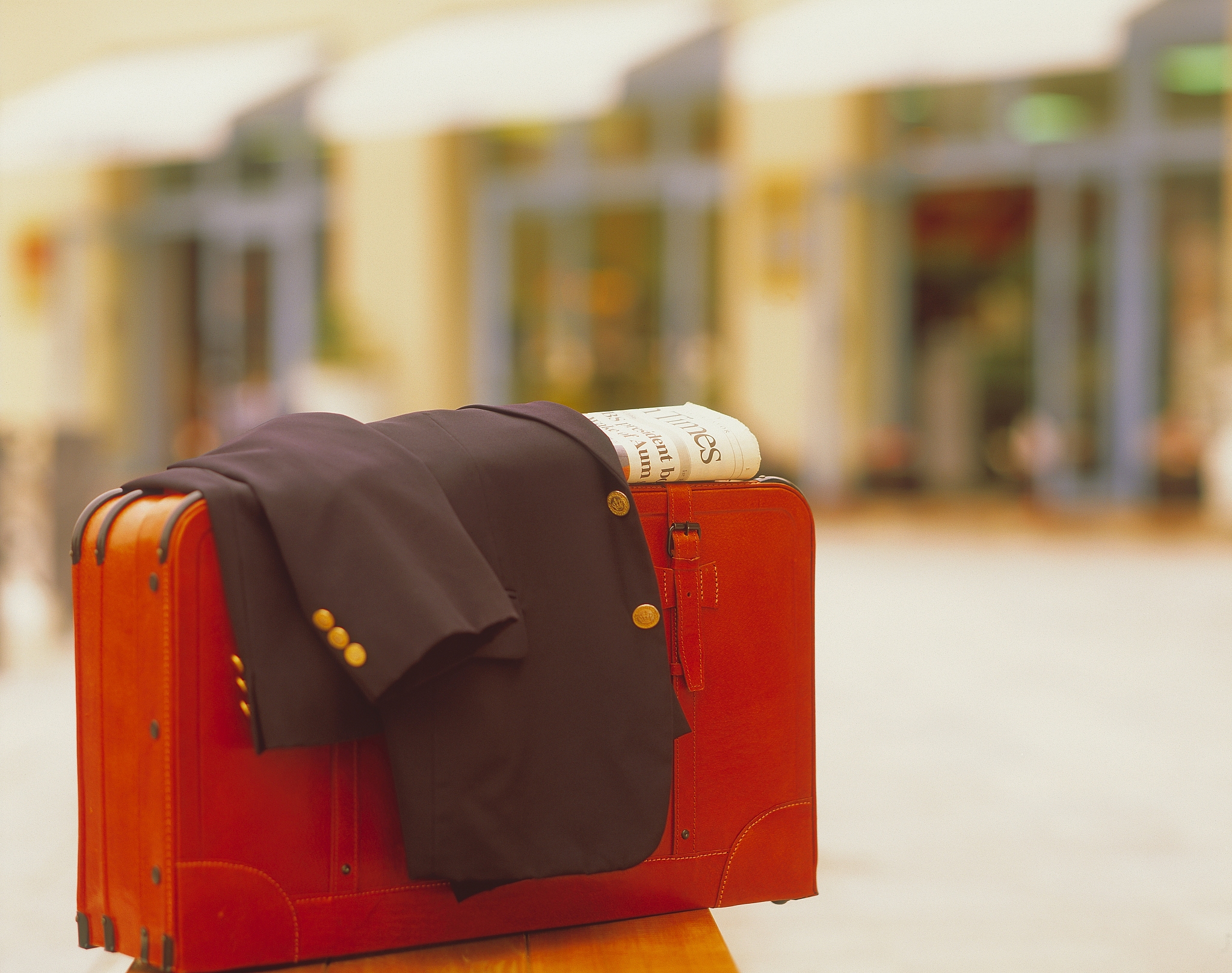 suitcase and jacket