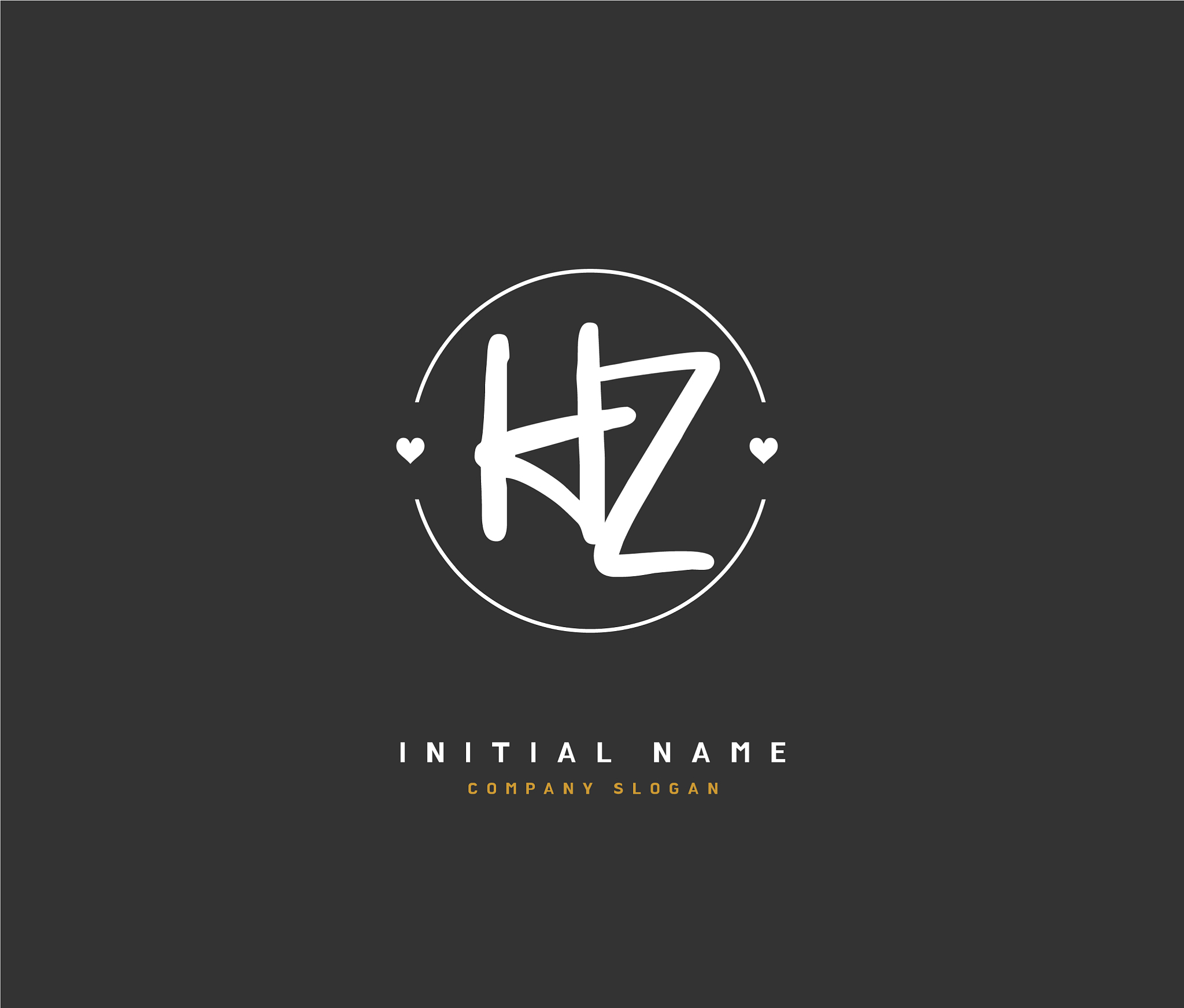 h z beauty initial logo handwriting logo of
