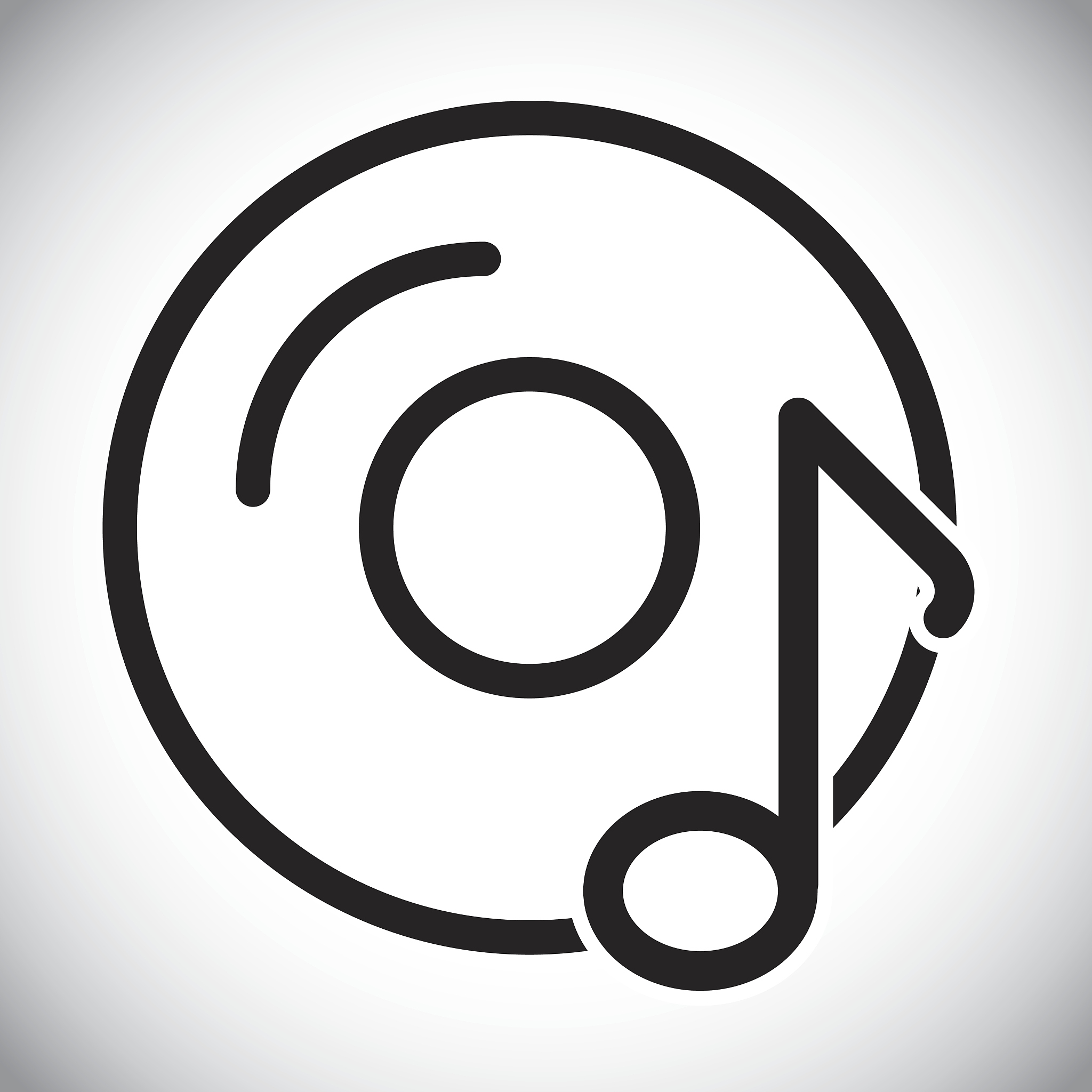 vinyl icon design, vector illustration
