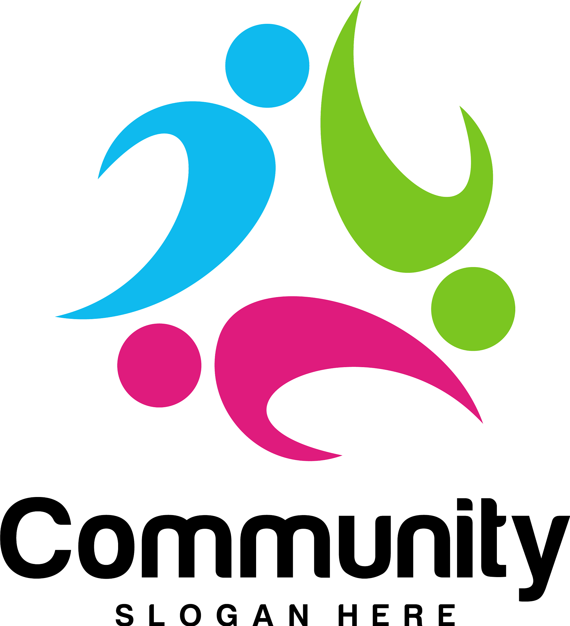 community logo design inspiration template social