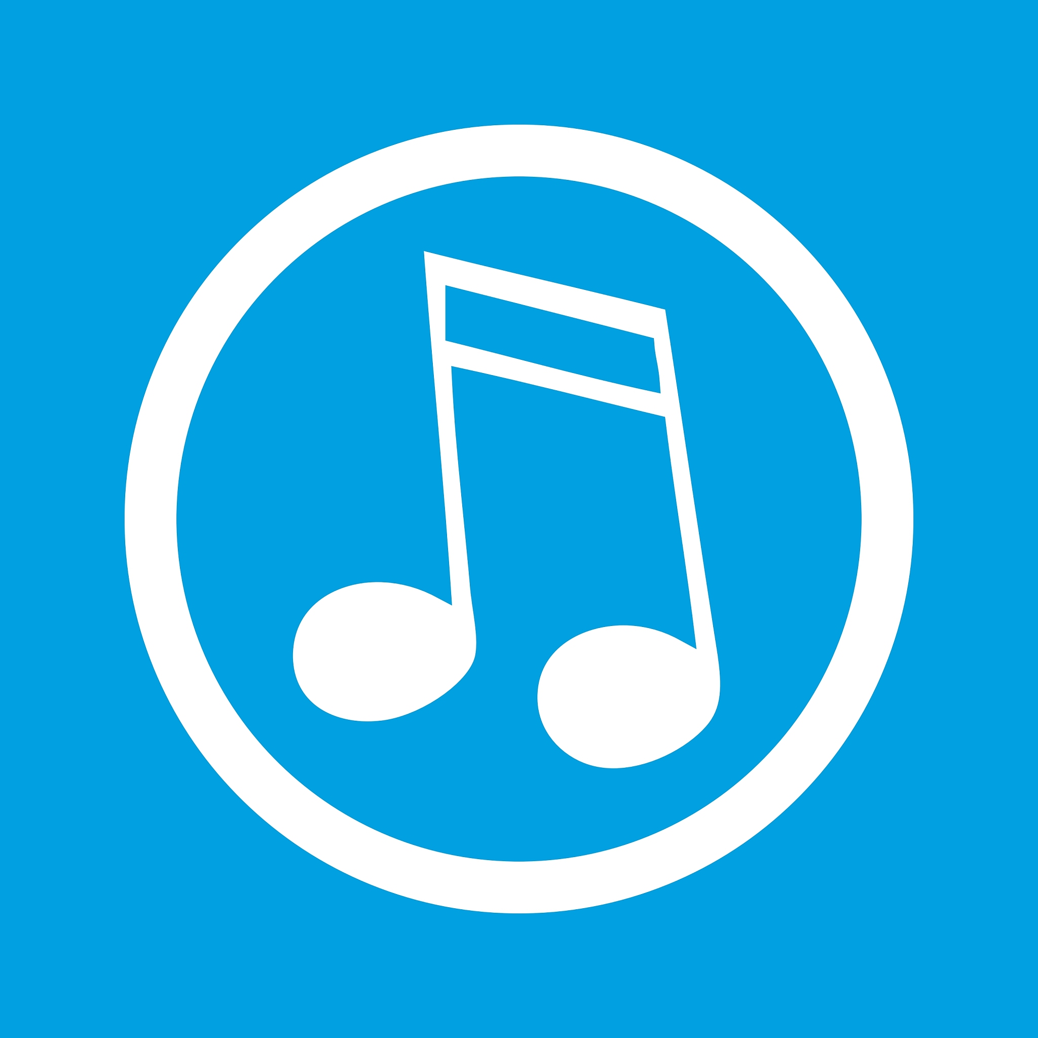 sixteenth note sign icon