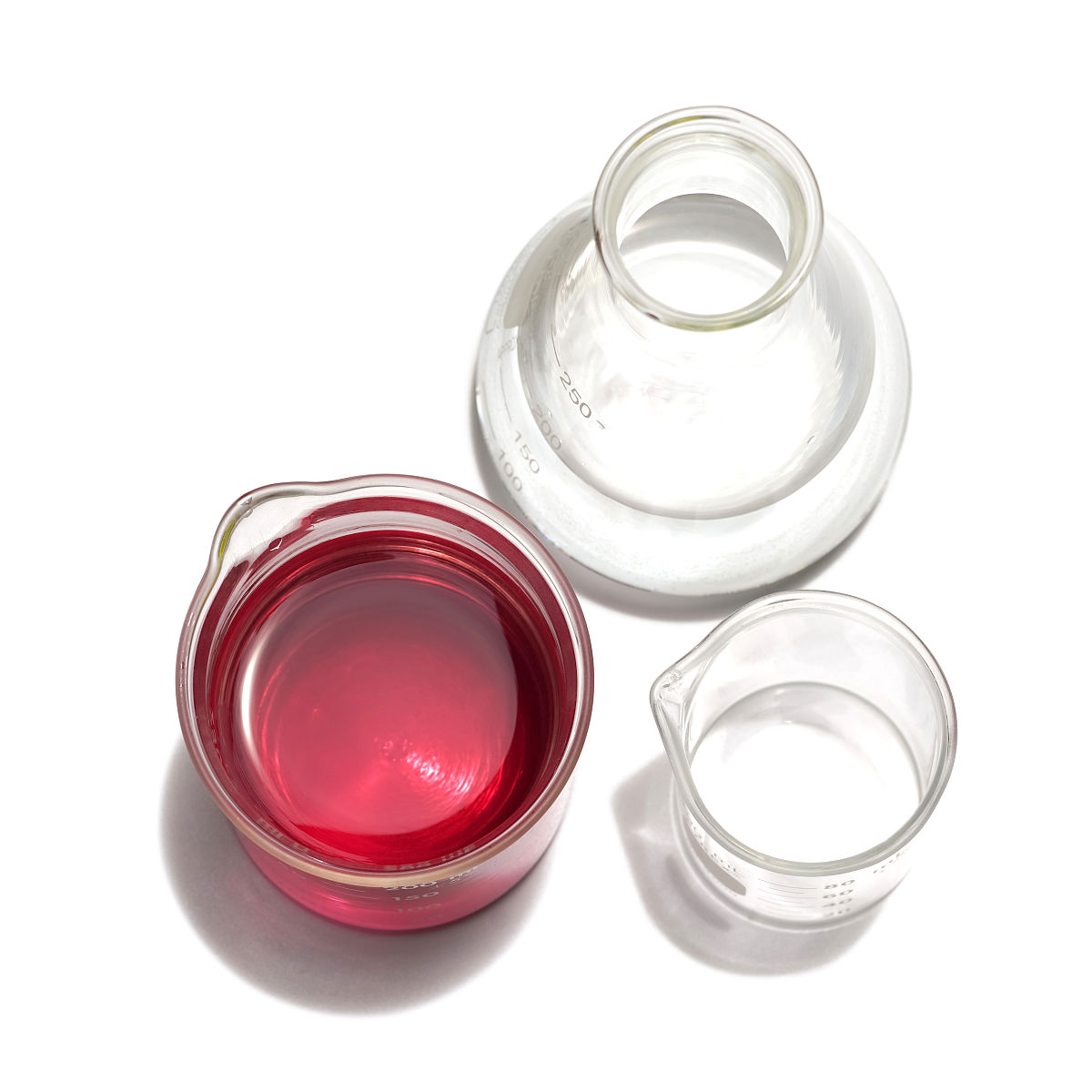 混合溶液浓度计算：三个烧杯高锰酸钾溶液混合后的浓度