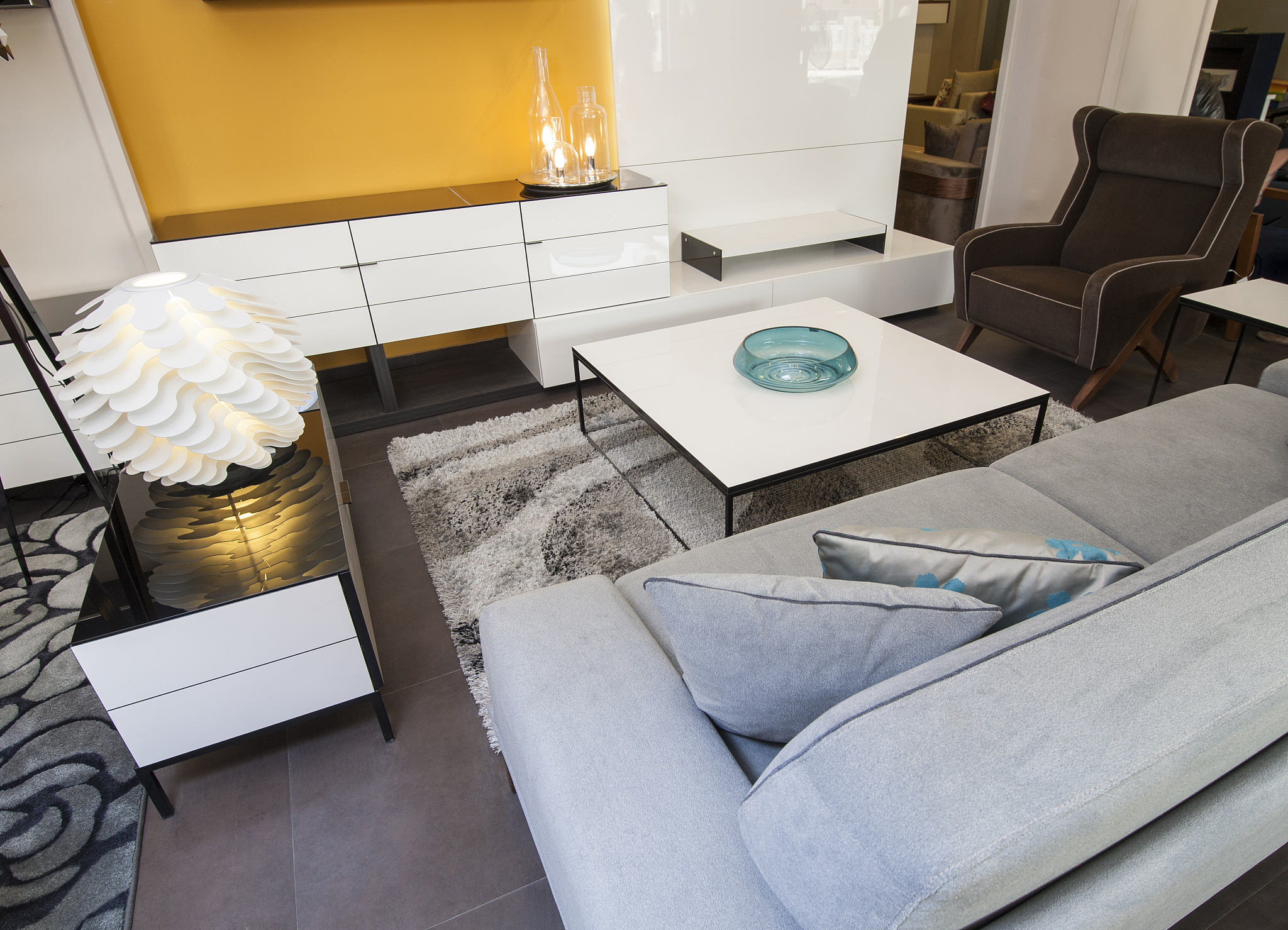 living room area in show home