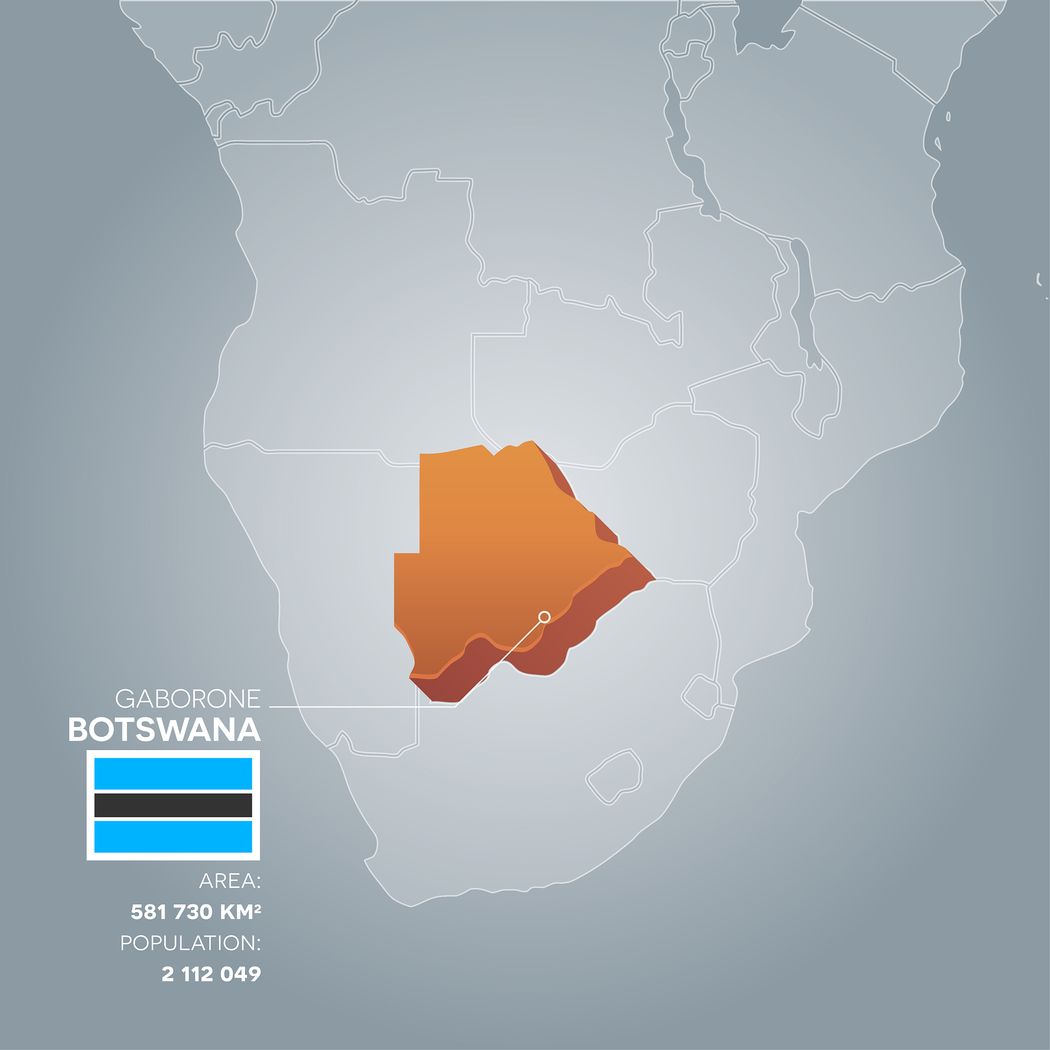 botswana information map