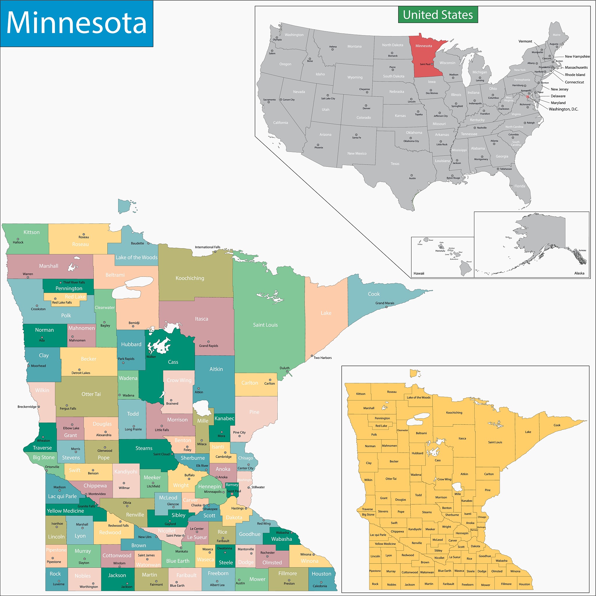 完整的地址列表：美国各州城市街道地址