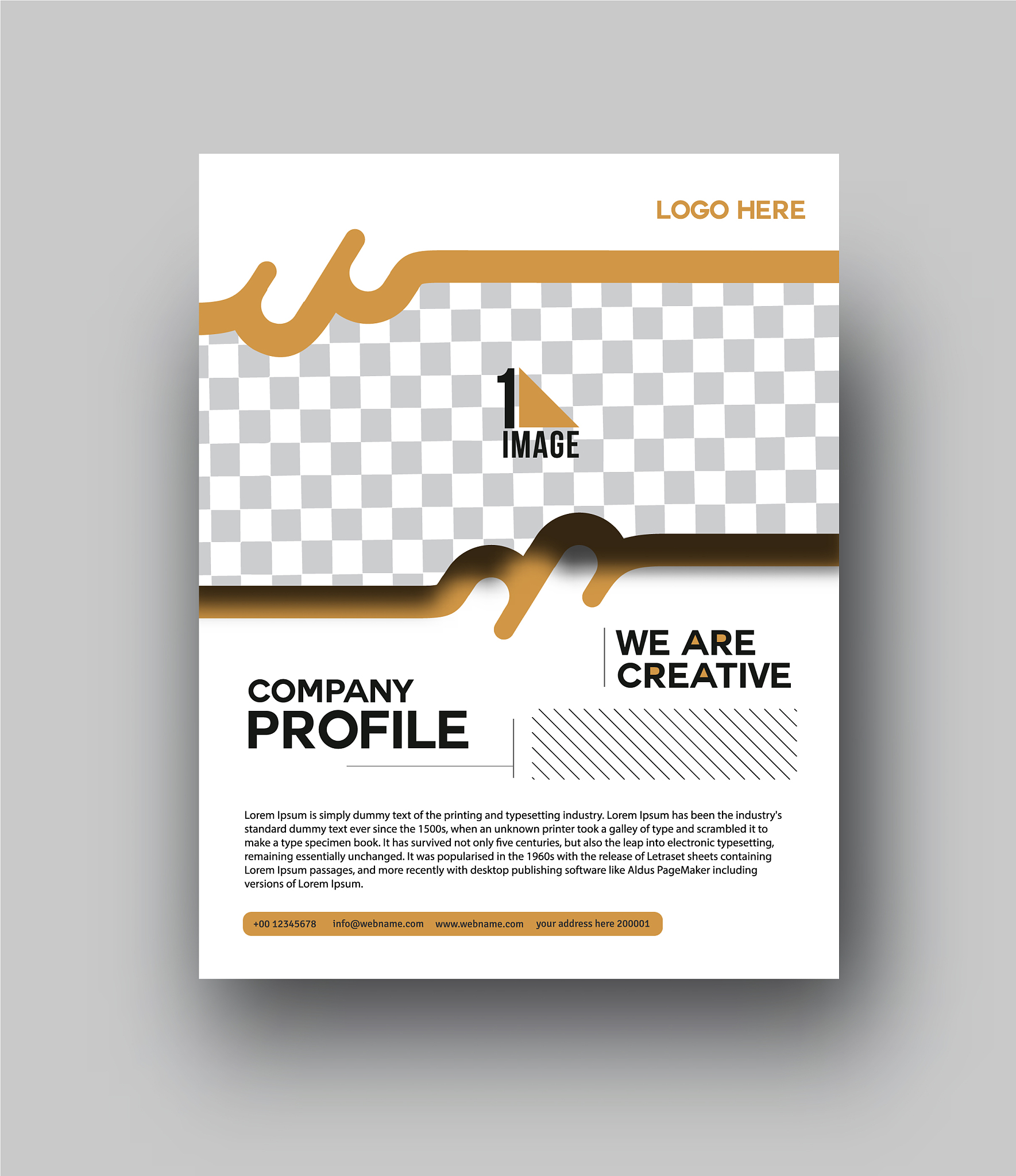 flyer poster cover design in a4 size template