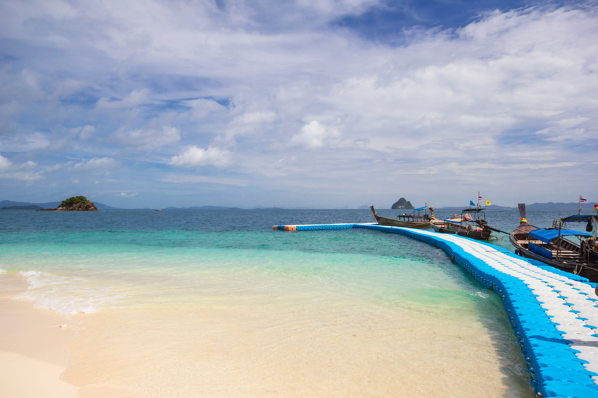 beautiful beach at koh kai nai island