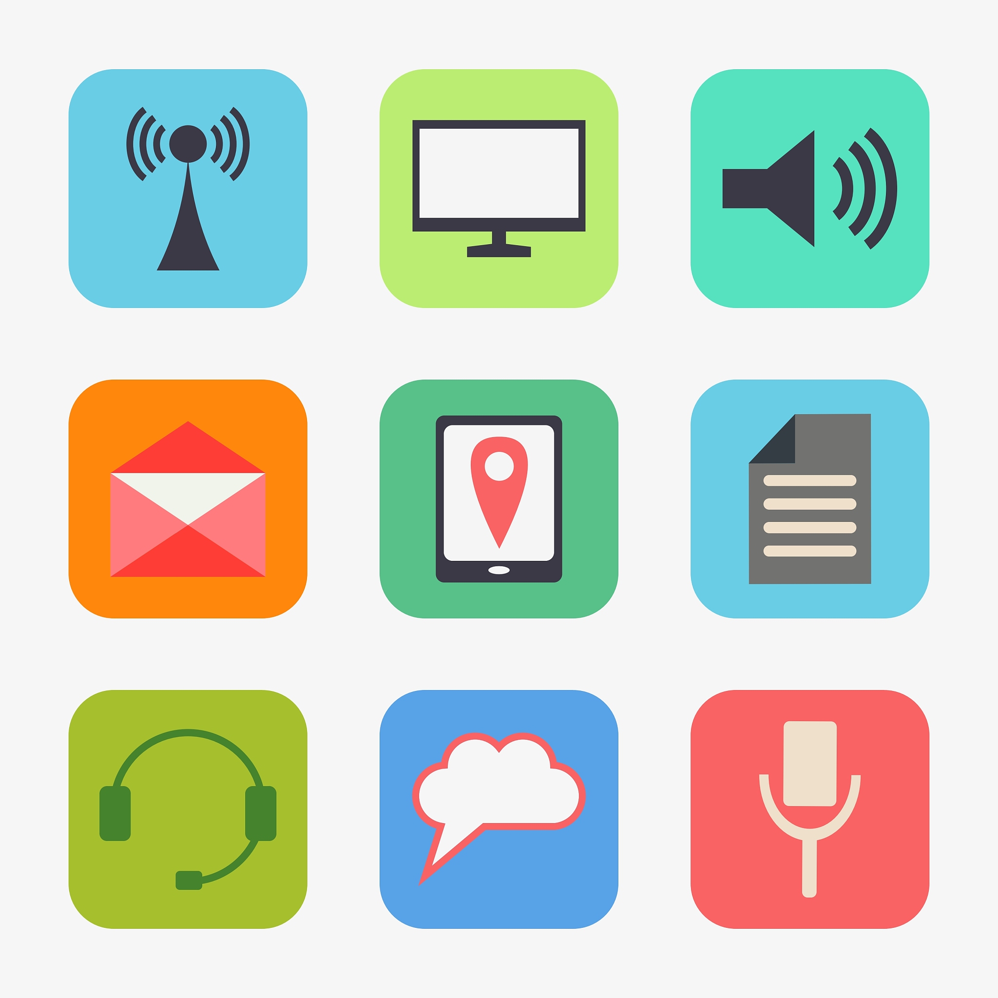 communication icons